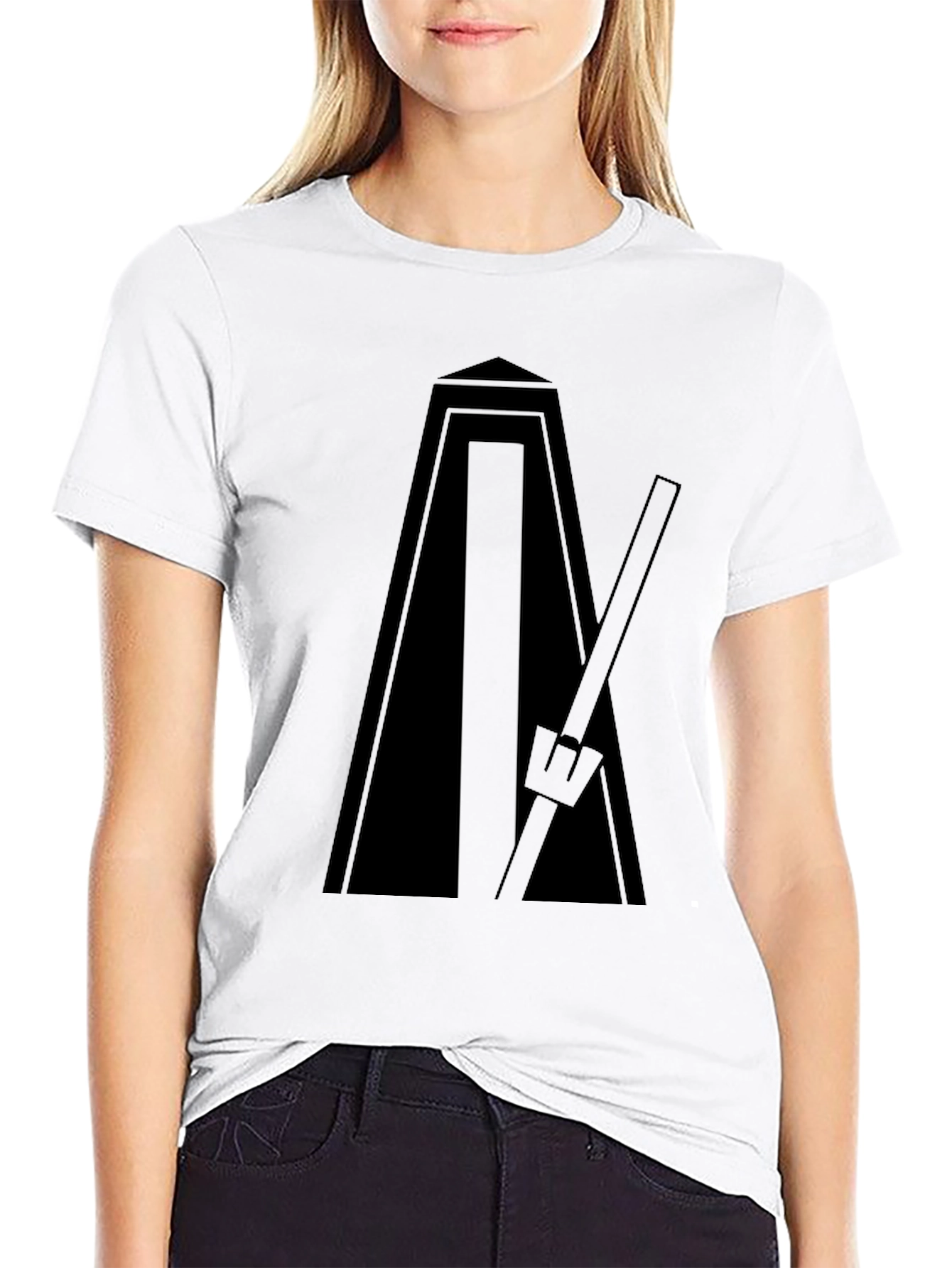 Black Metronome Graphic T-Shirt - Black view 9