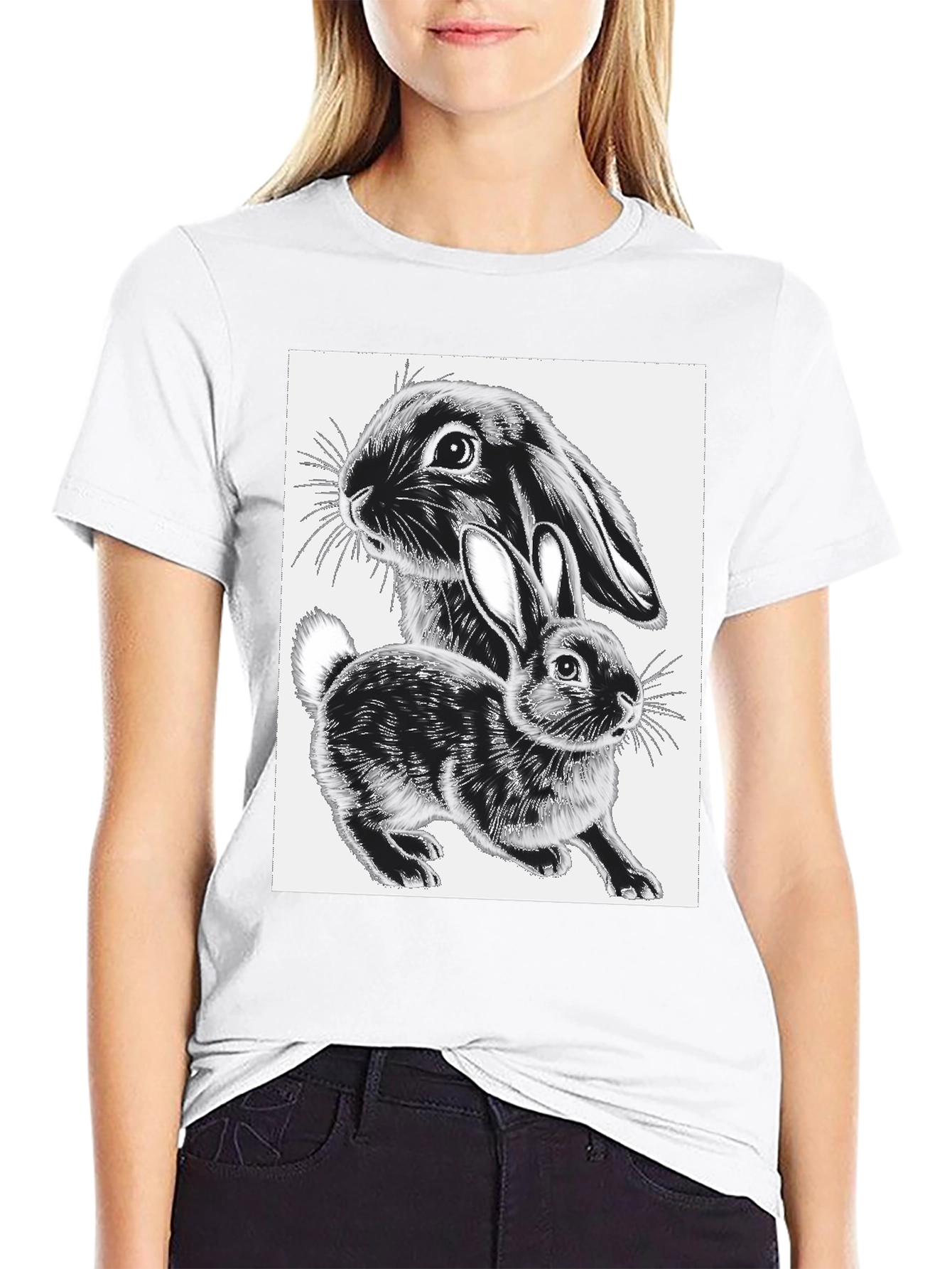 Black Black Rabbit Graphic Tee view 9