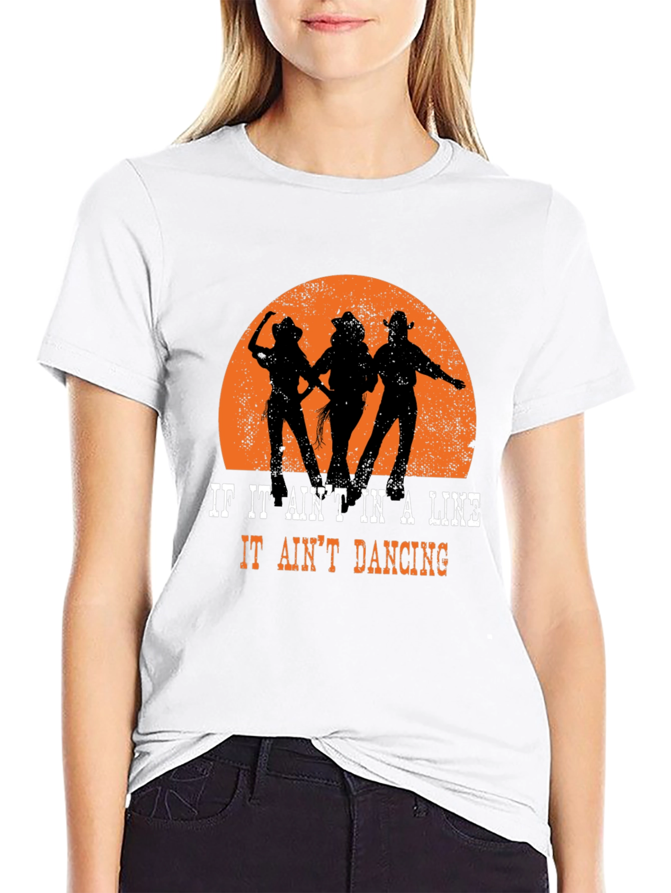 Line Dancing Graphic Tee - Western Style T-Shirt - 9