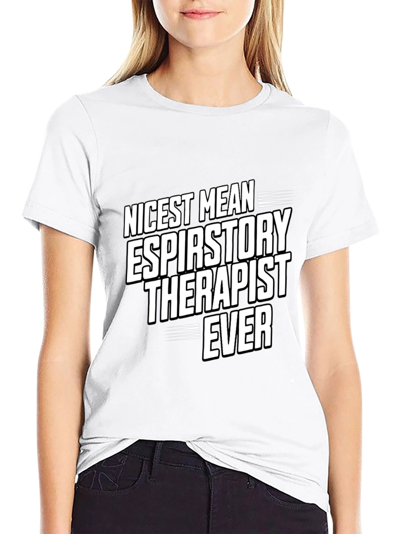 Black Nicest Respiratory Therapist Ever T-Shirt view 9