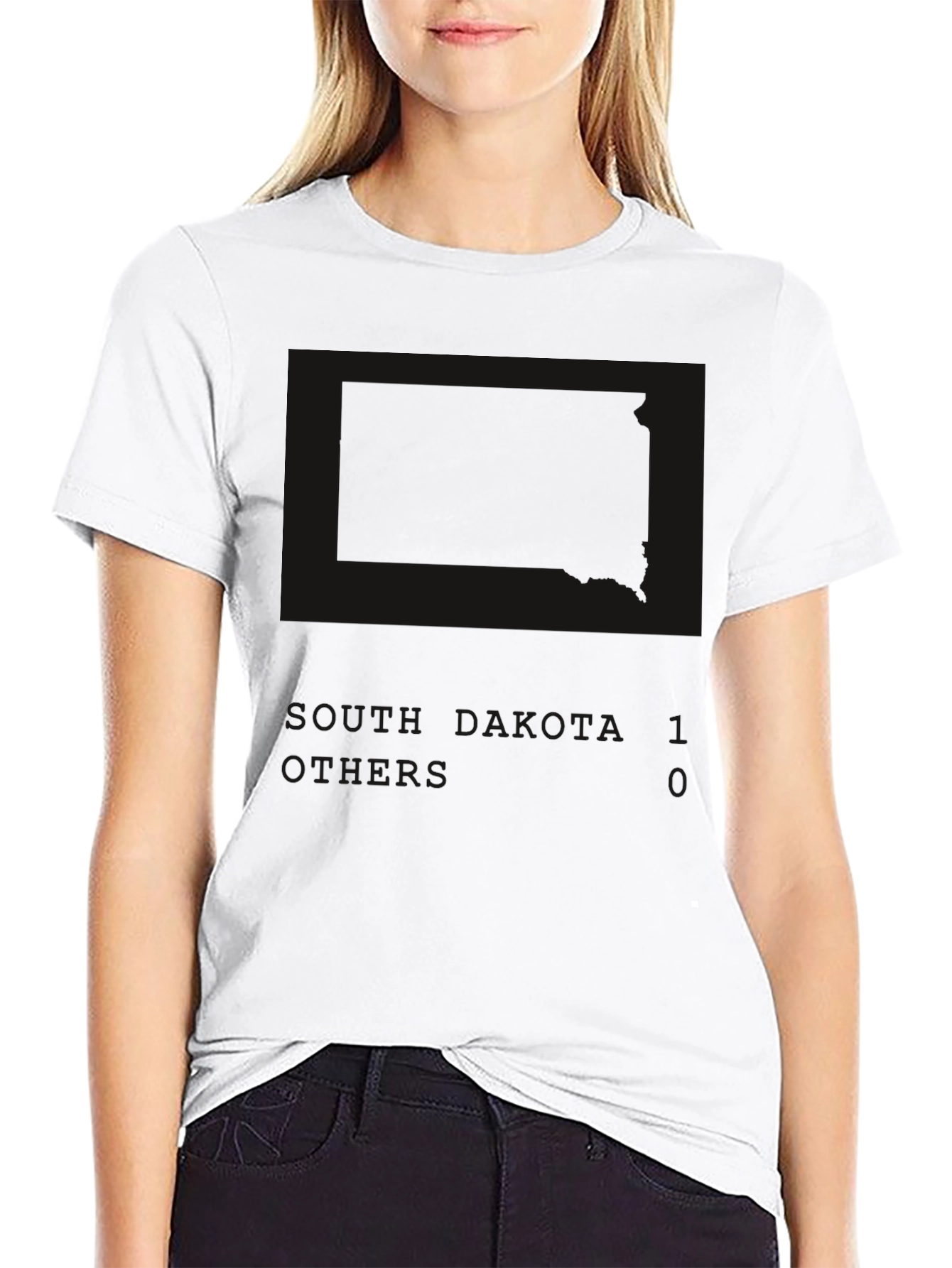 Black Men's Black Graphic Tee - Dakota State Pride view 9