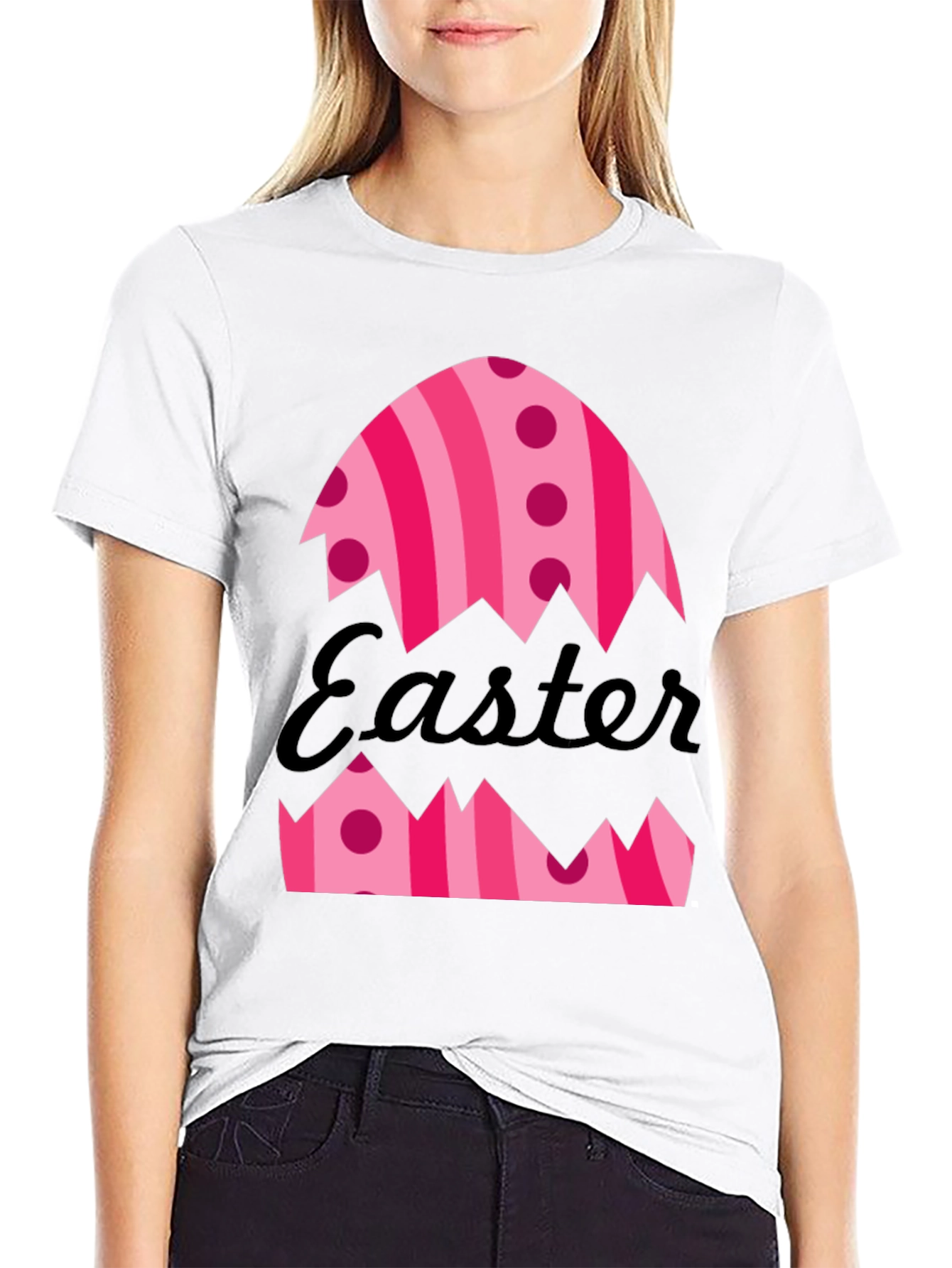 Camiseta Huevo de Pascua Rayas y Lunares