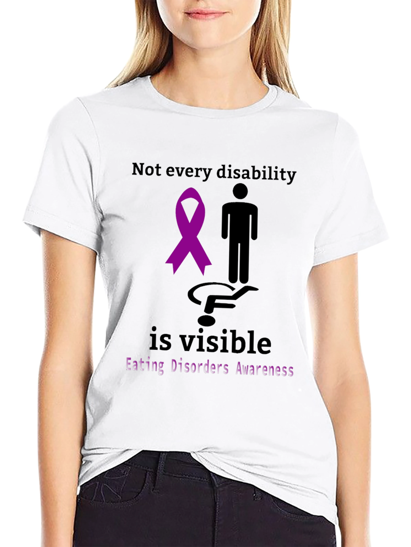 Black Eating Disorders Awareness T-Shirt view 9