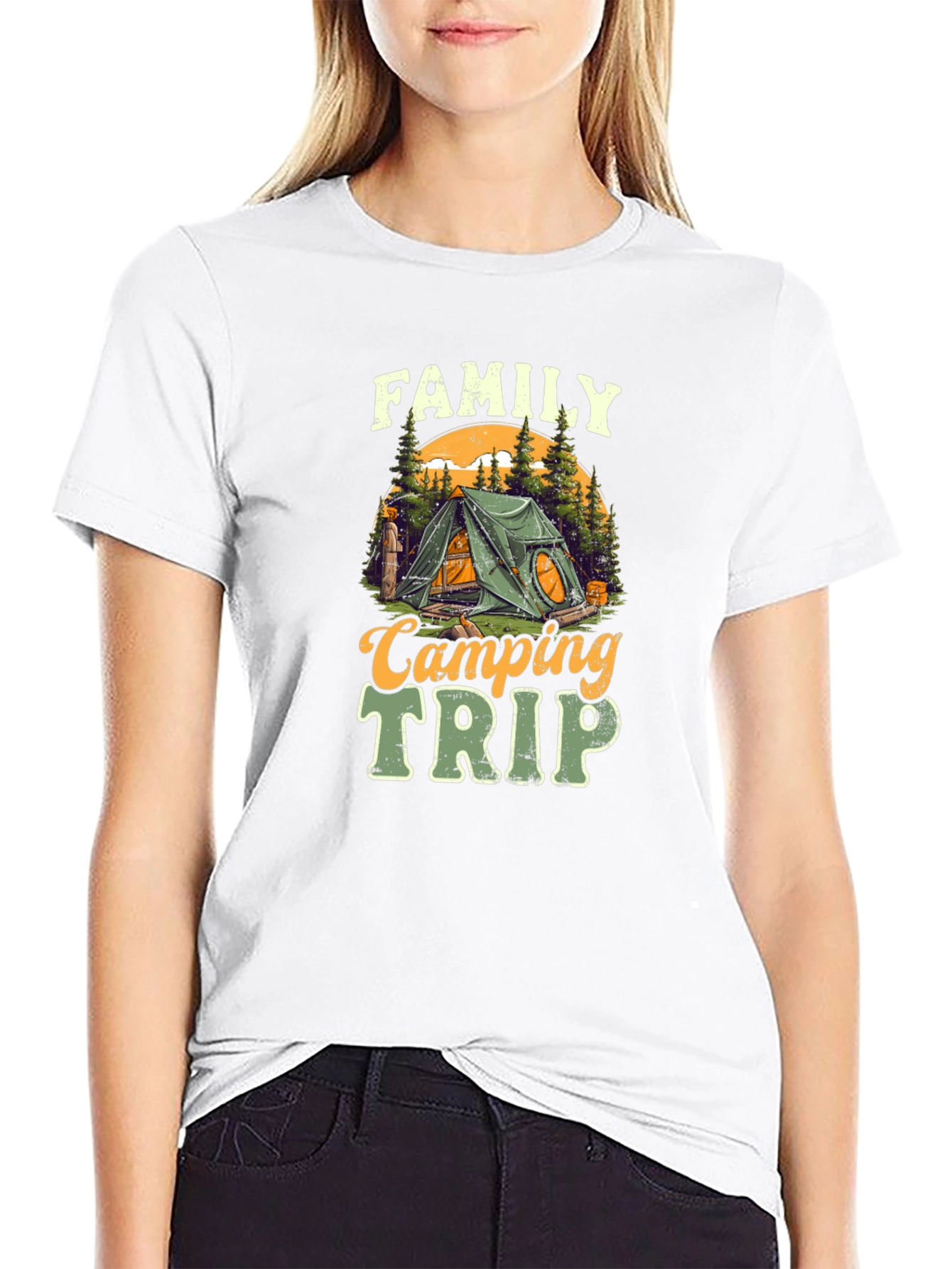 Black Family Camping Trip Graphic Tee - Adventure Ready view 9