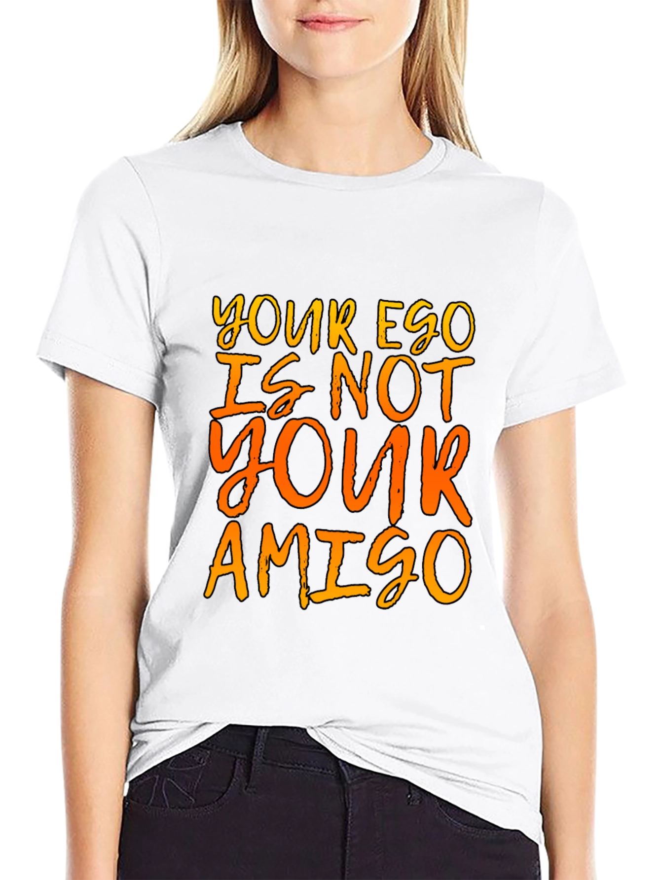 Black Ego Amigo Graphic Tee - Black Cotton T-Shirt view 9