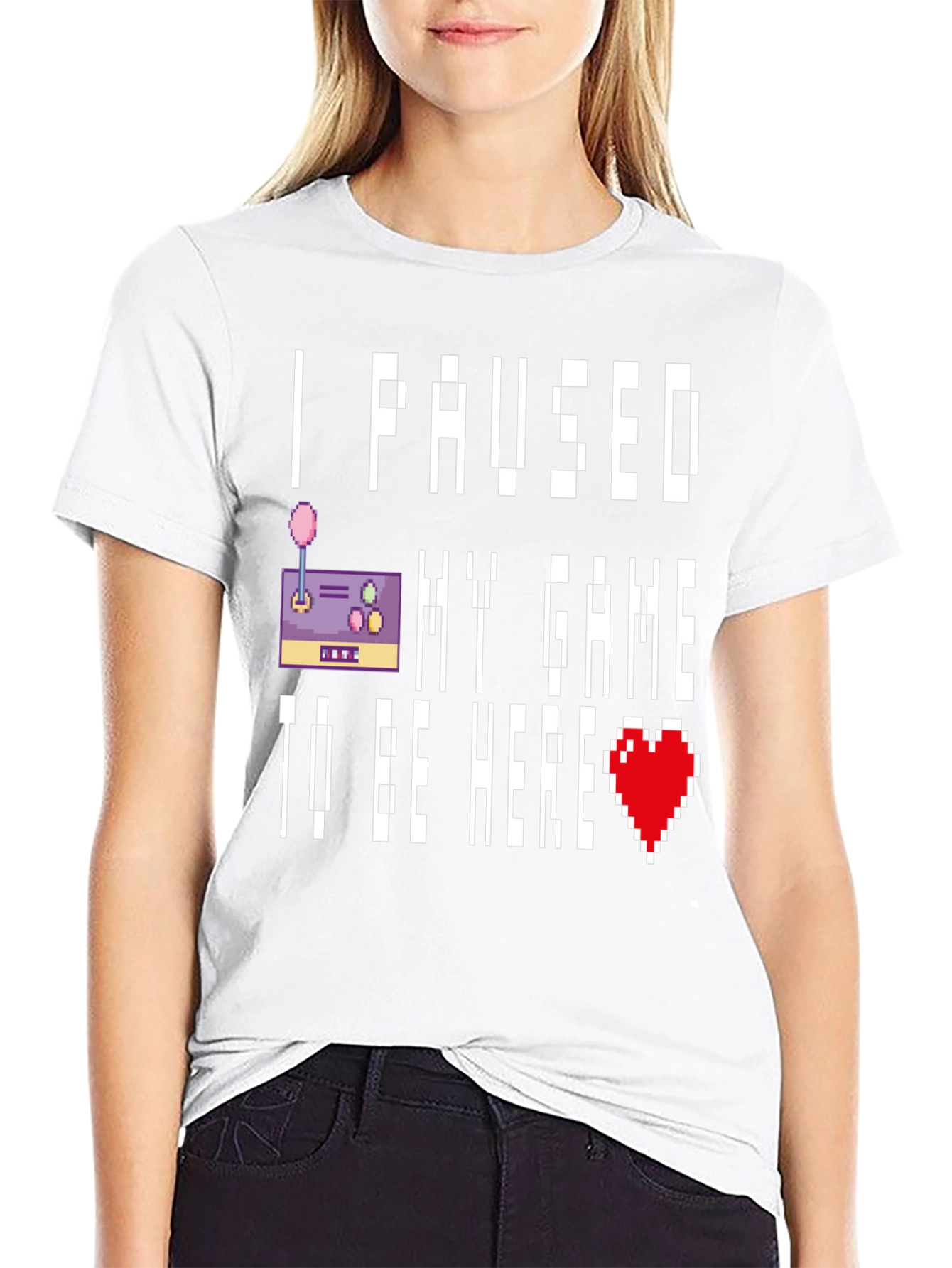 Black I Paused My Game T-Shirt view 9