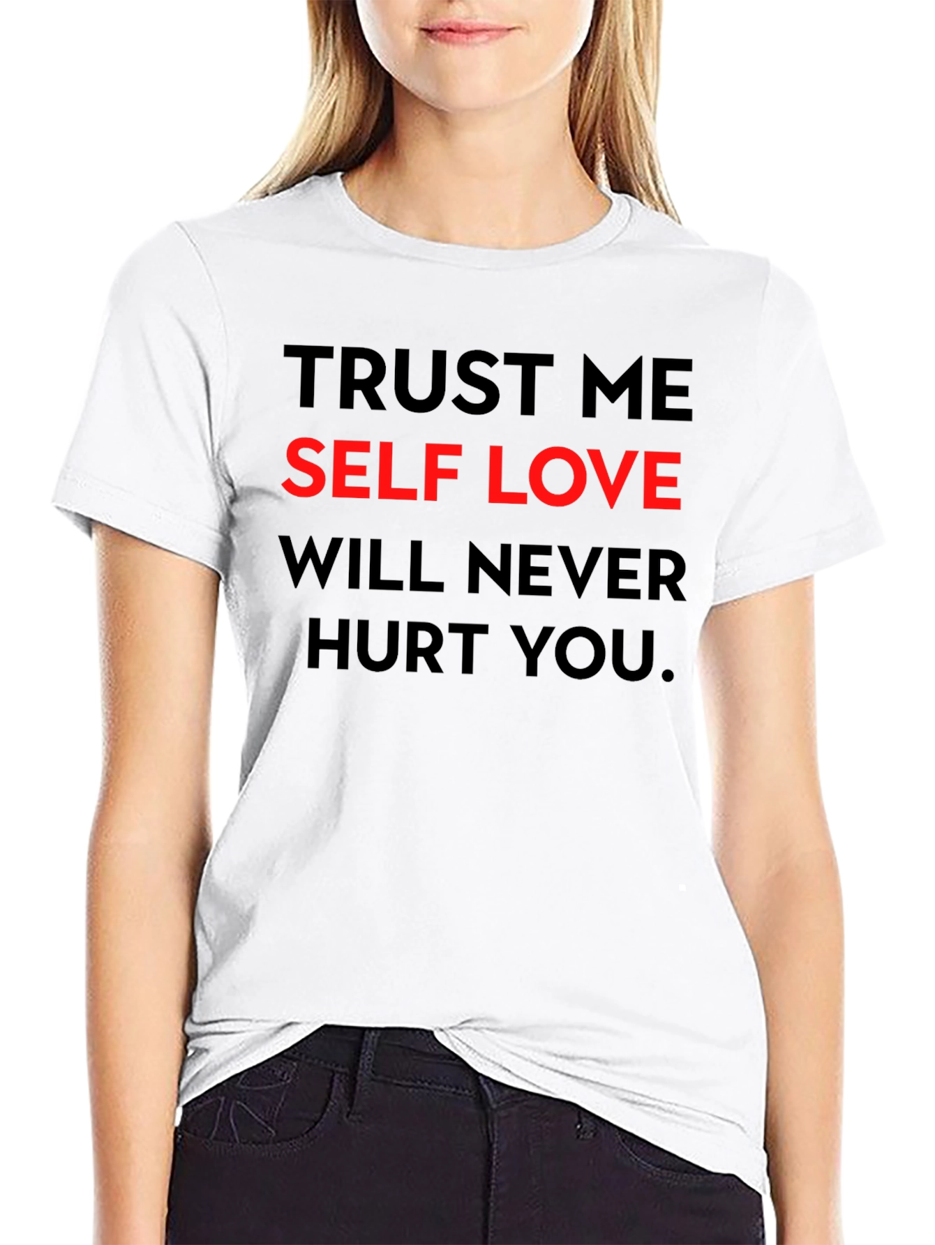Black Trust Me Self Love T-Shirt view 9