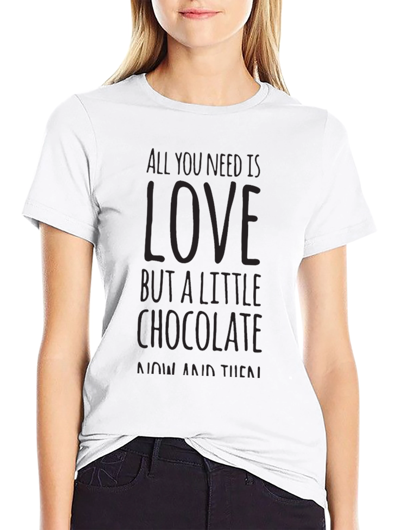 Black Love & Chocolate Graphic T-Shirt - Black view 9