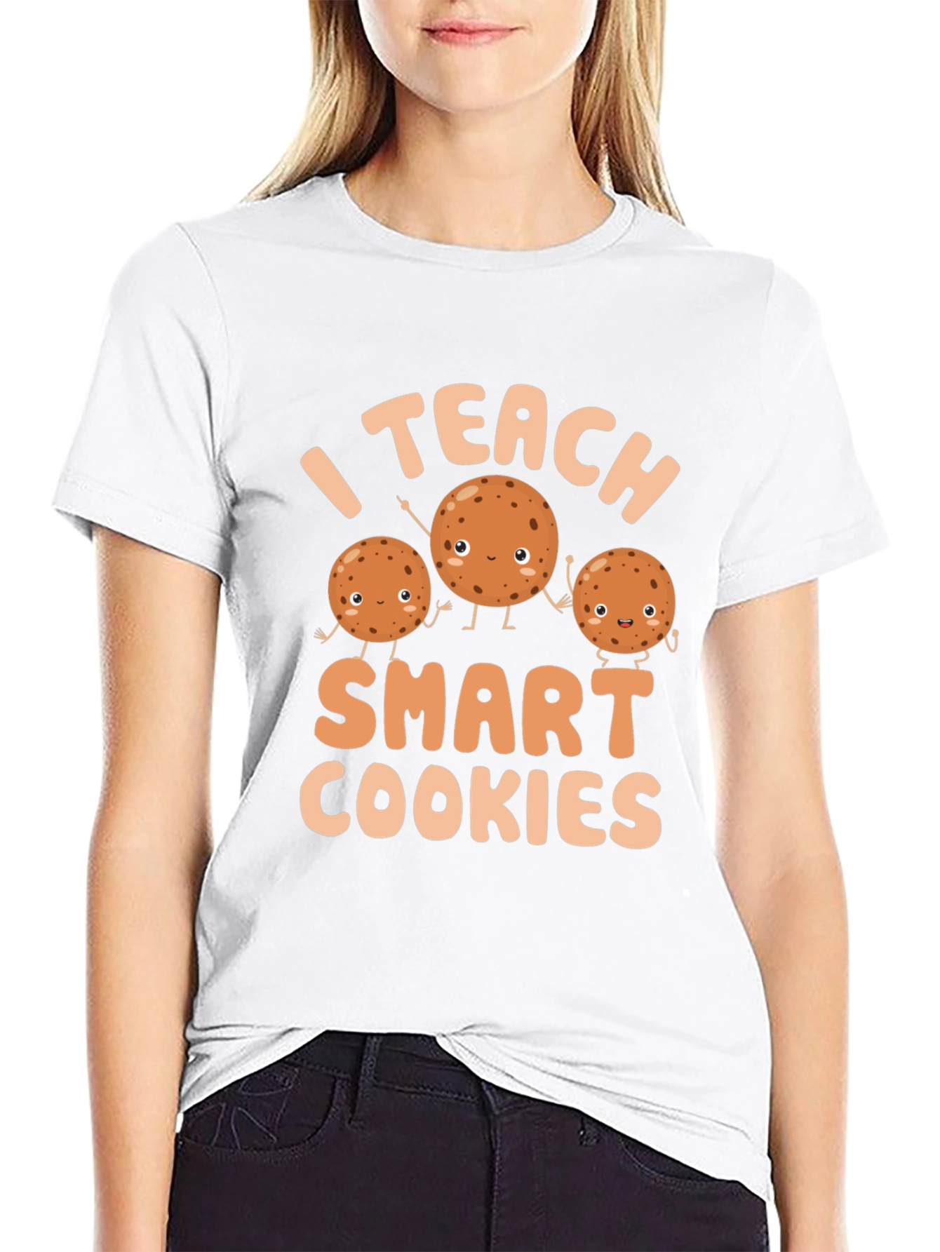Black I Teach Smart Cookies T-Shirt view 9