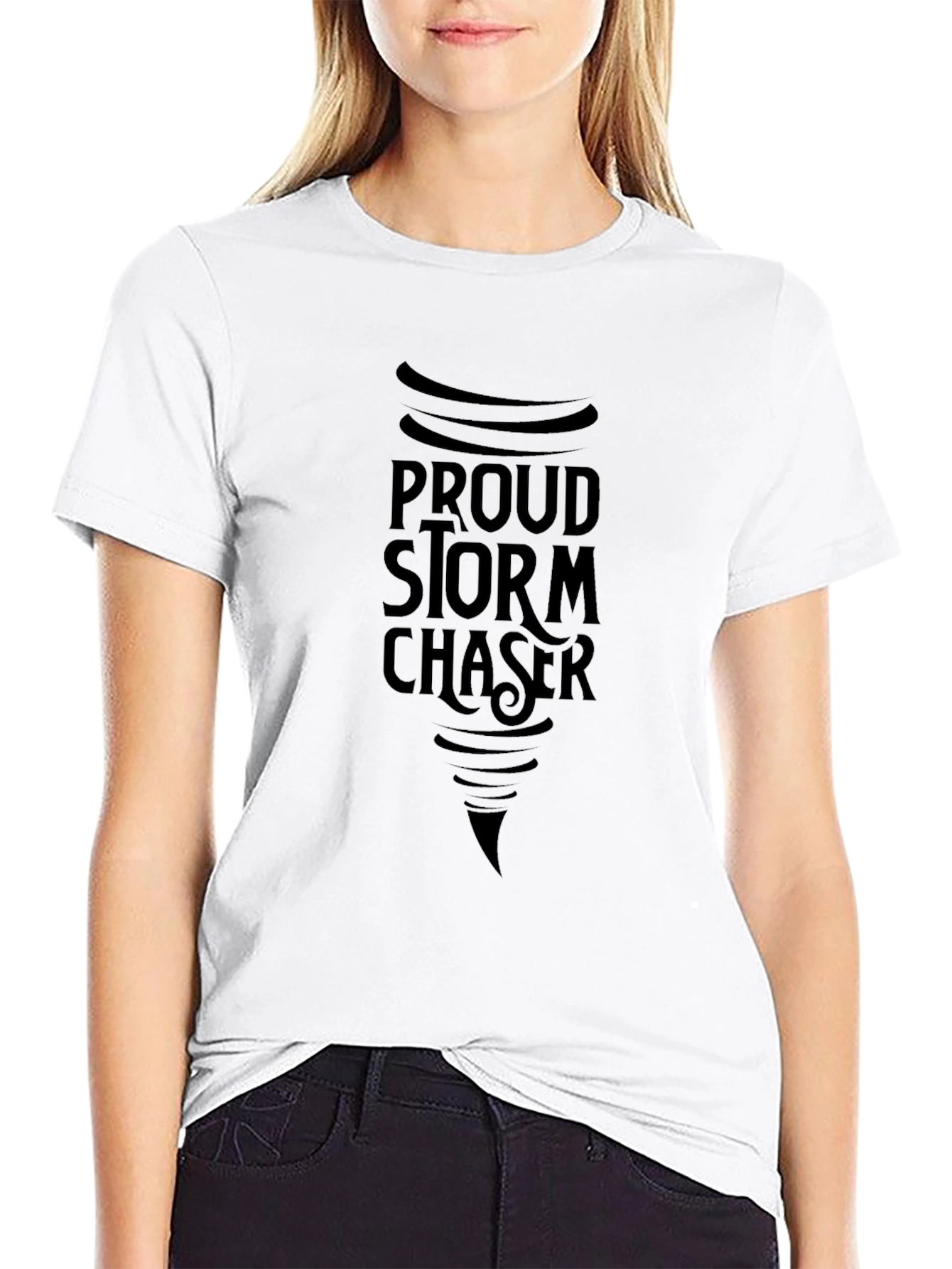 Black Proud Storm Chaser Black T-Shirt view 9
