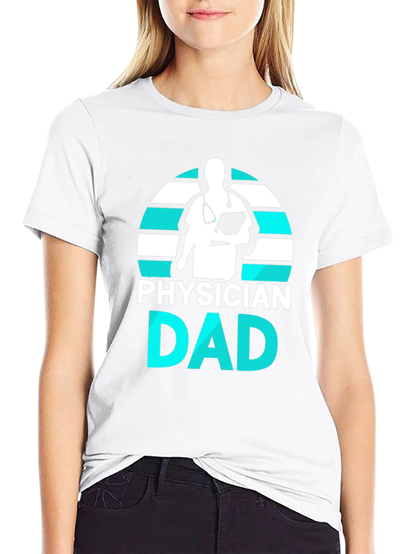 Black Physician Dad Graphic Tee view 9