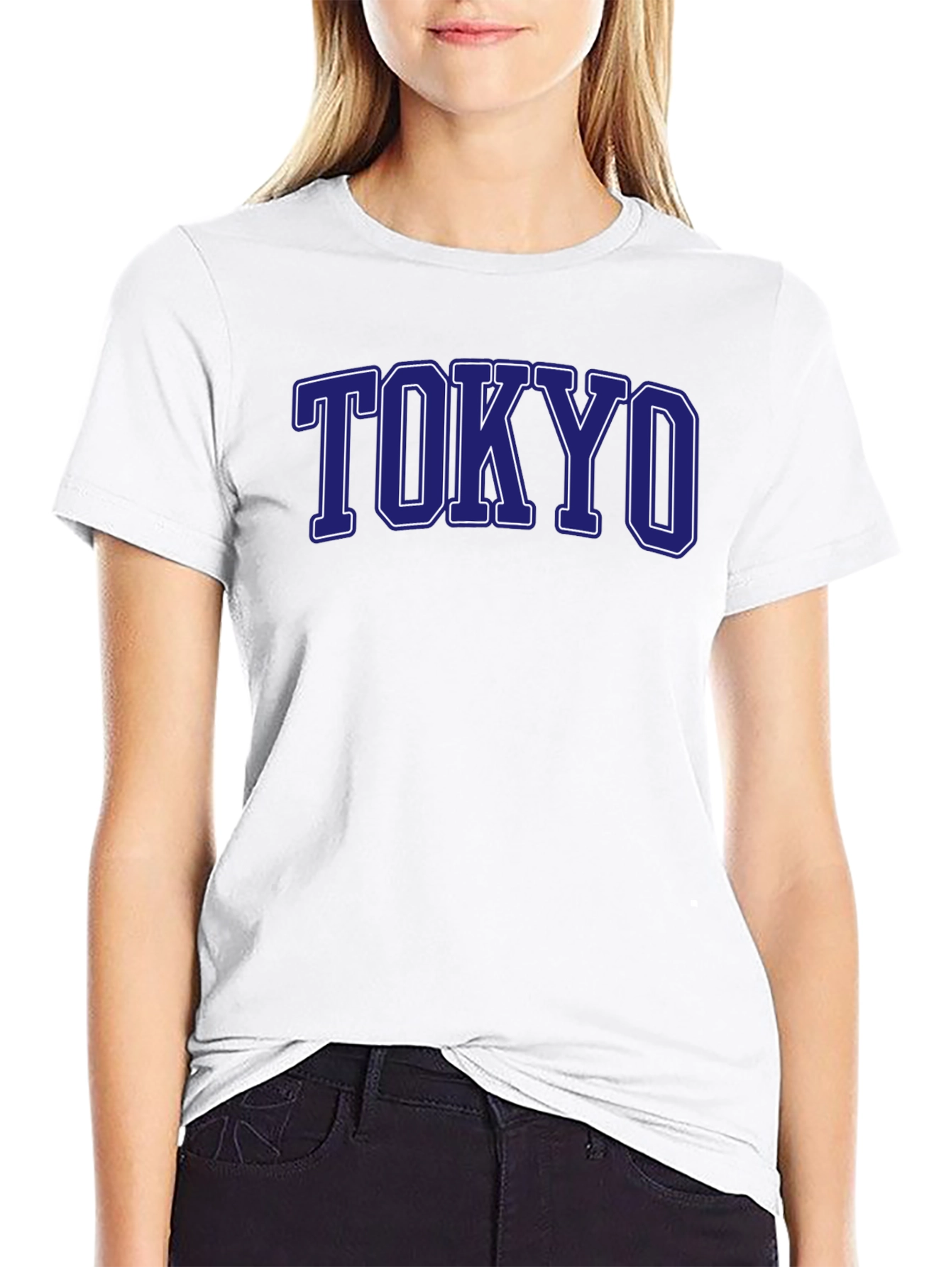 Black Tokyo Graphic Tee - Classic College Style view 9