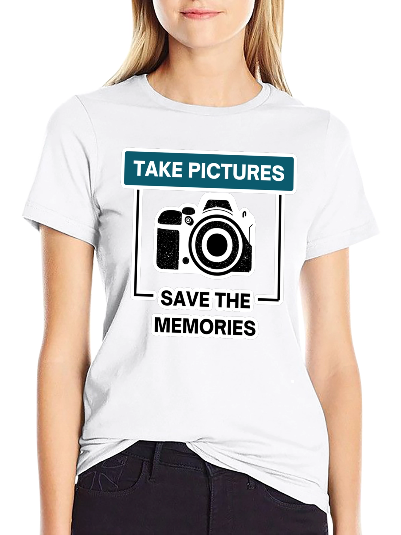 Black Take Pictures Save Memories T-Shirt view 9