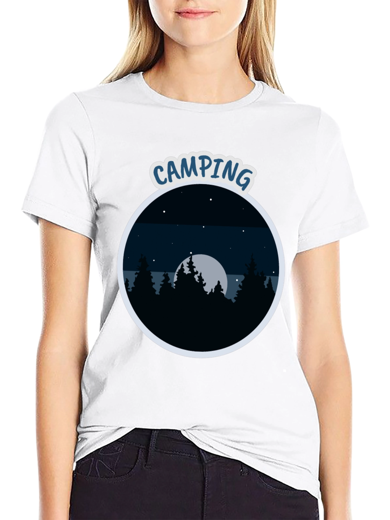 Black Camping Adventure T-Shirt - Outdoor Lover Tee view 9