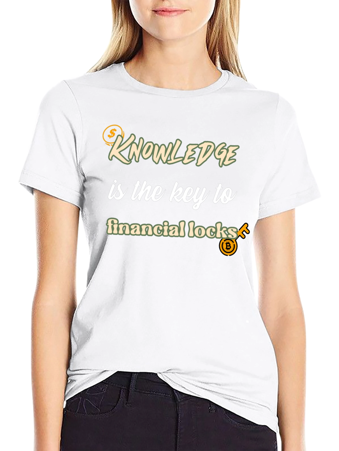 Black Knowledge is Key T-Shirt - Financial Success view 9