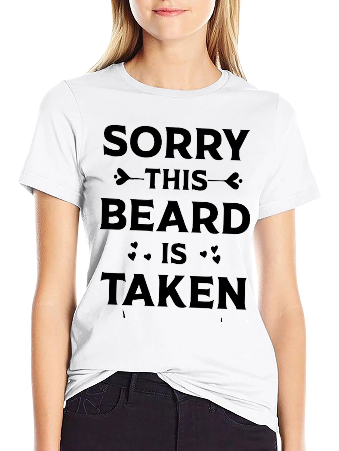 Black Sorry This Beard Is Taken T-Shirt view 9