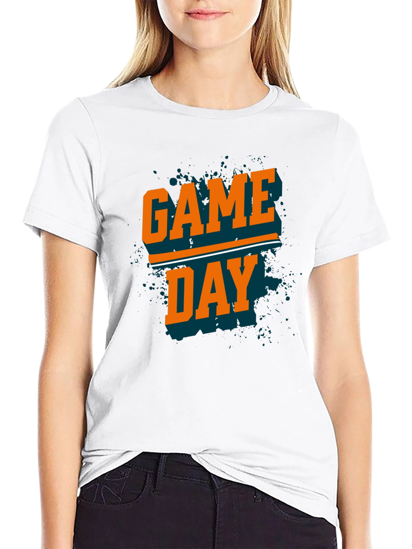 Black Game Day T-Shirt - Black view 9