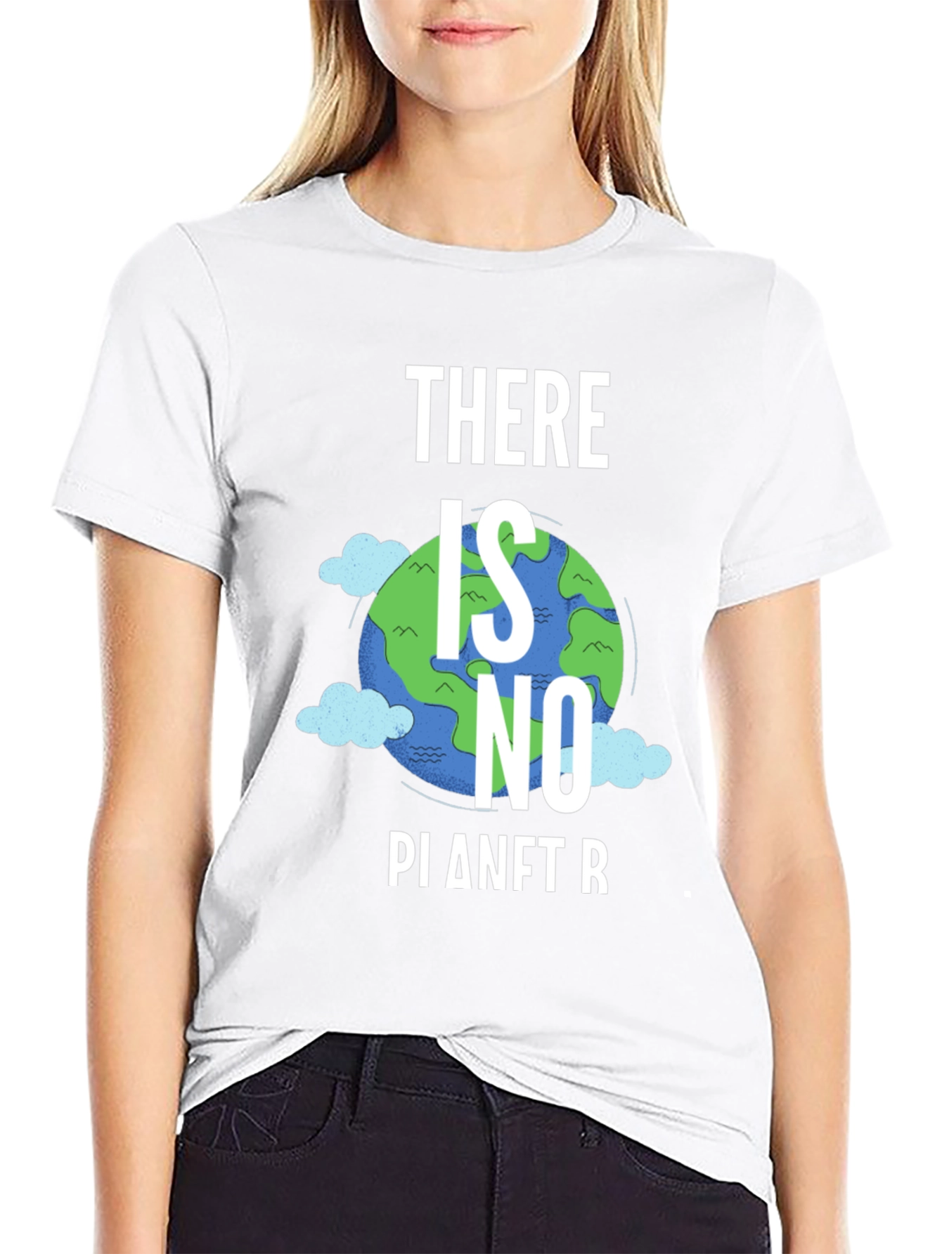 Black There Is No Planet B Graphic Tee view 9