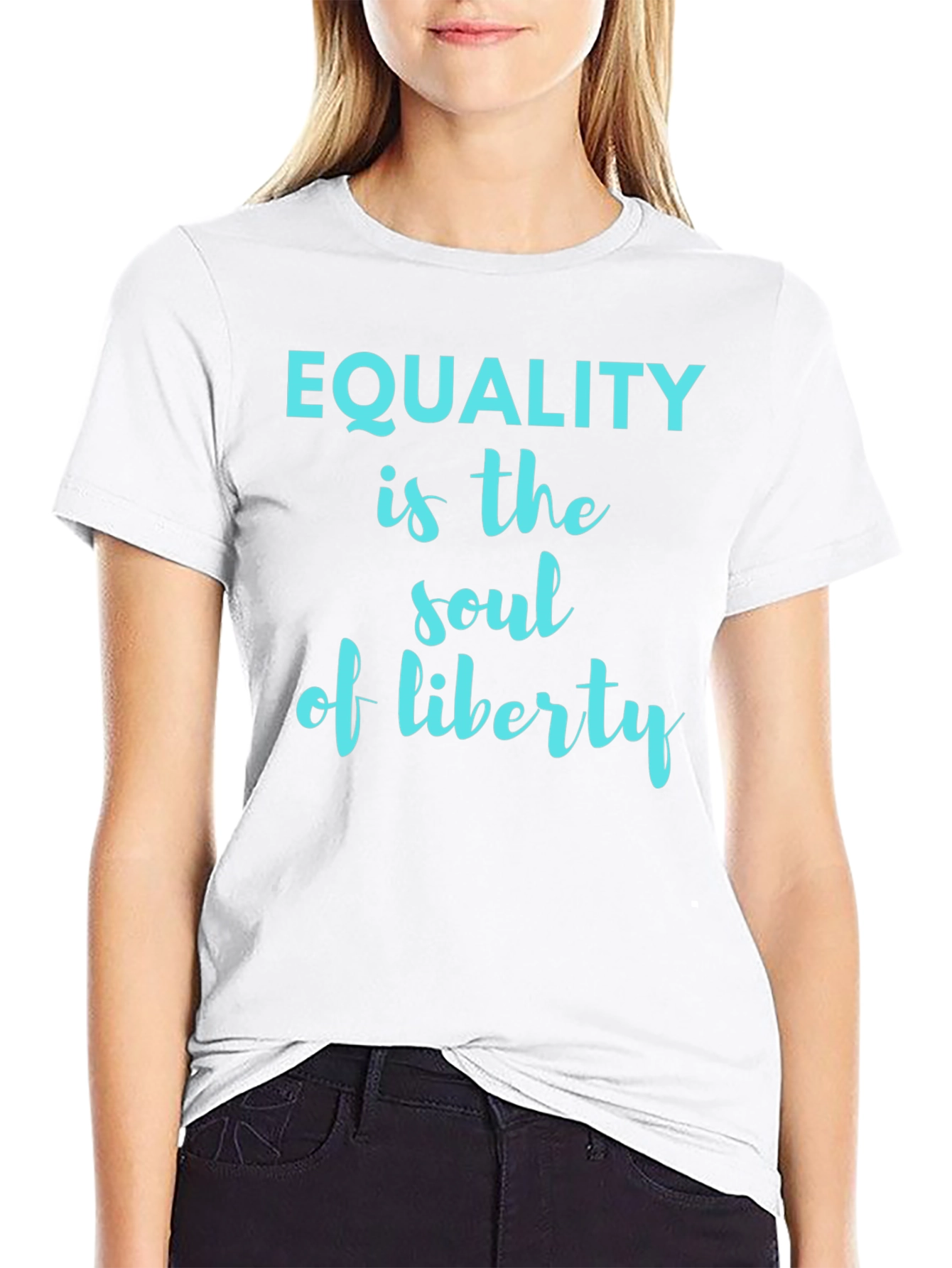 Black Equality is the Soul of Liberty Graphic Tee view 9
