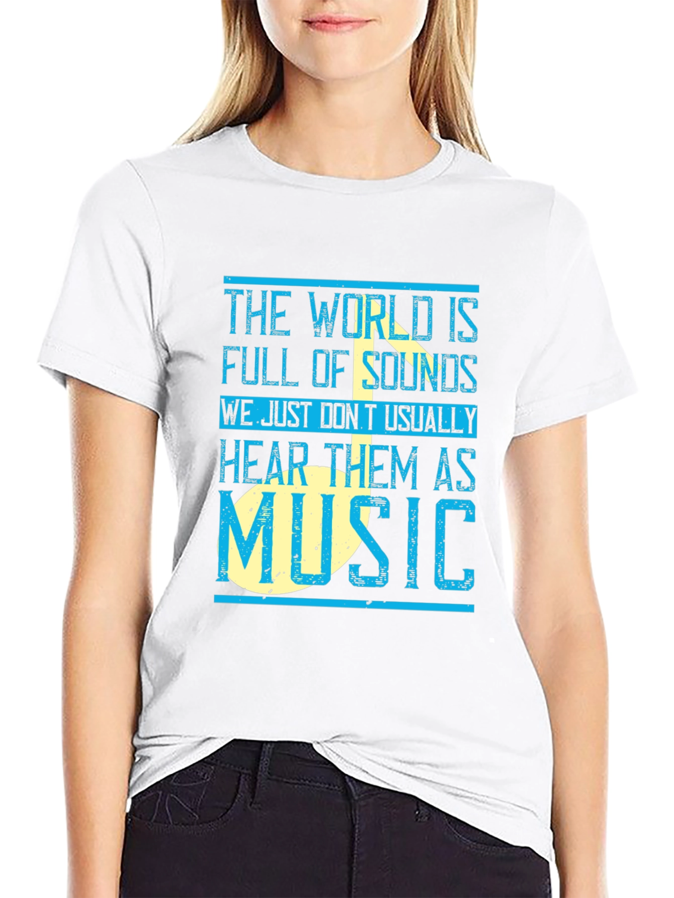 Black Music Lover T-Shirt: The World is Full of Sounds view 9