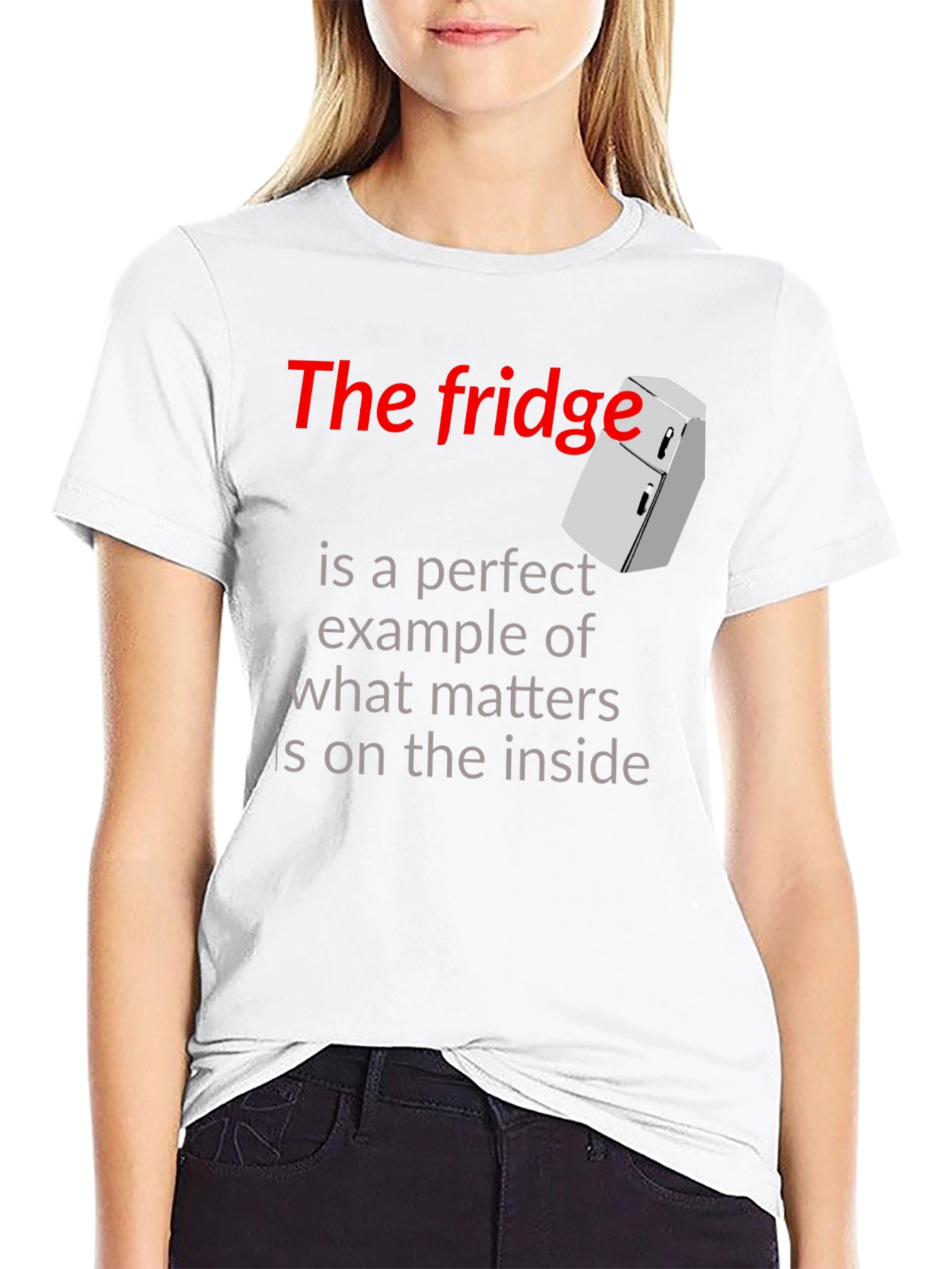 Black The Fridge Inside Matters Graphic T-Shirt view 9