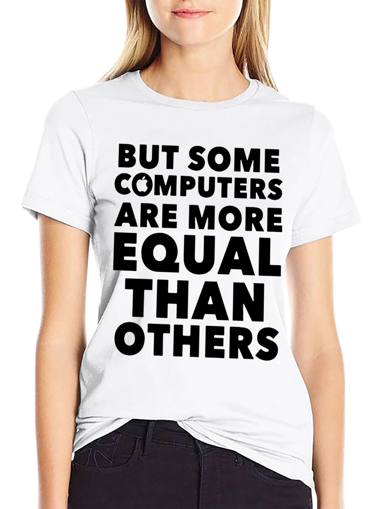 Black But Some Computers are More Equal T-Shirt view 9