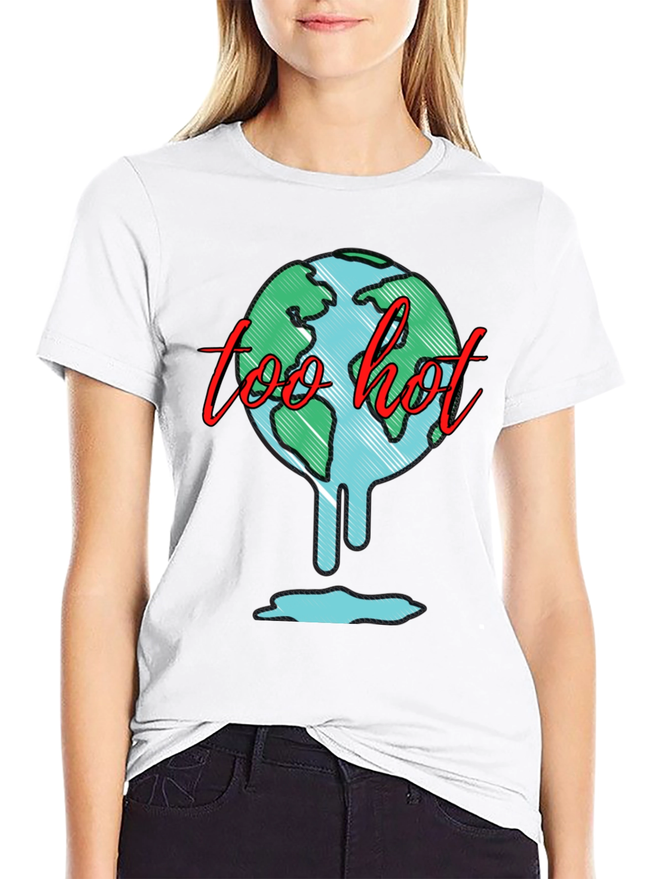 Too Hot Graphic Tee - Global Warming Awareness Shirt - 9