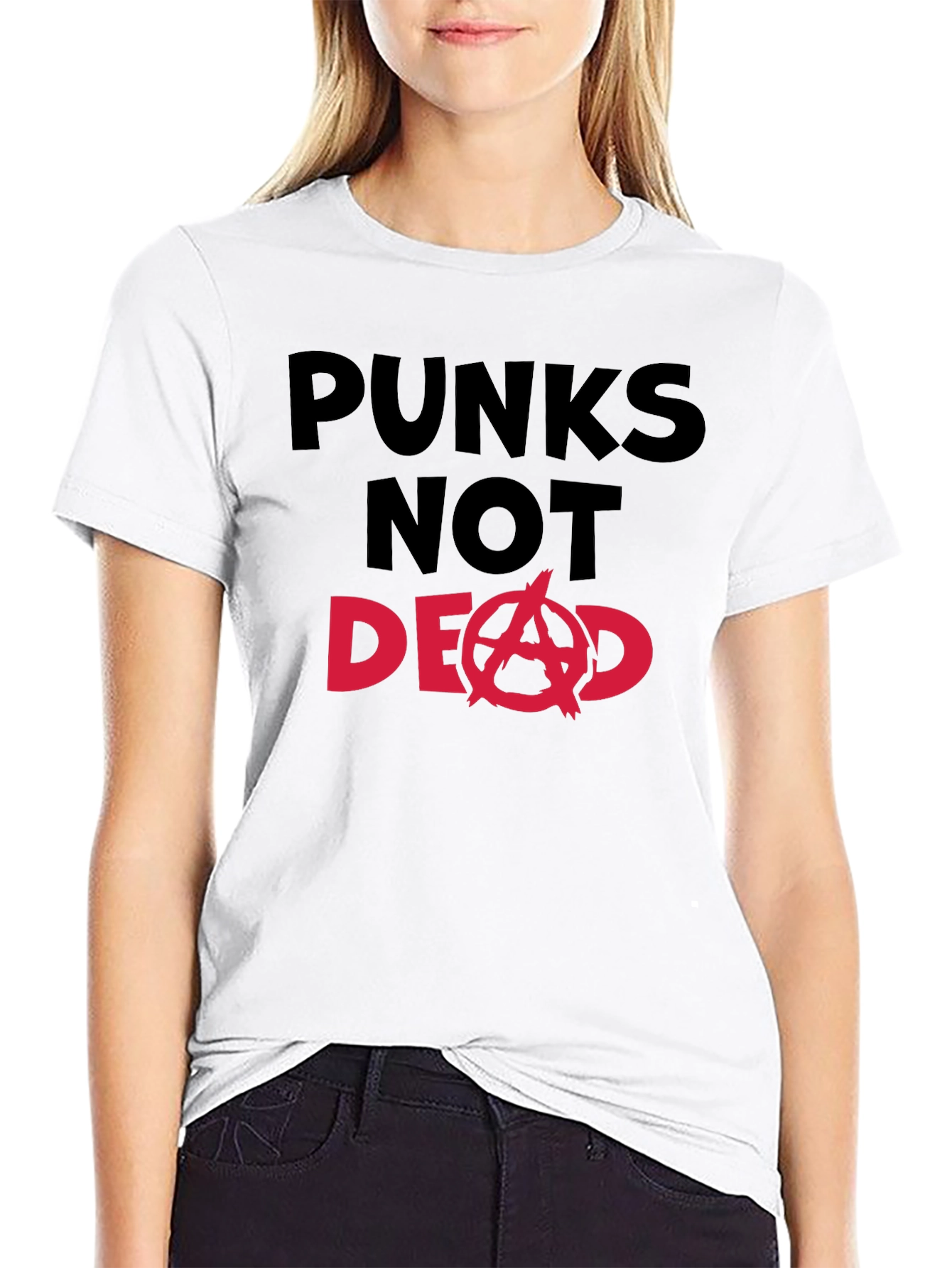 Black Punks Not Dead Graphic T-Shirt - Bold Statement Tee view 9