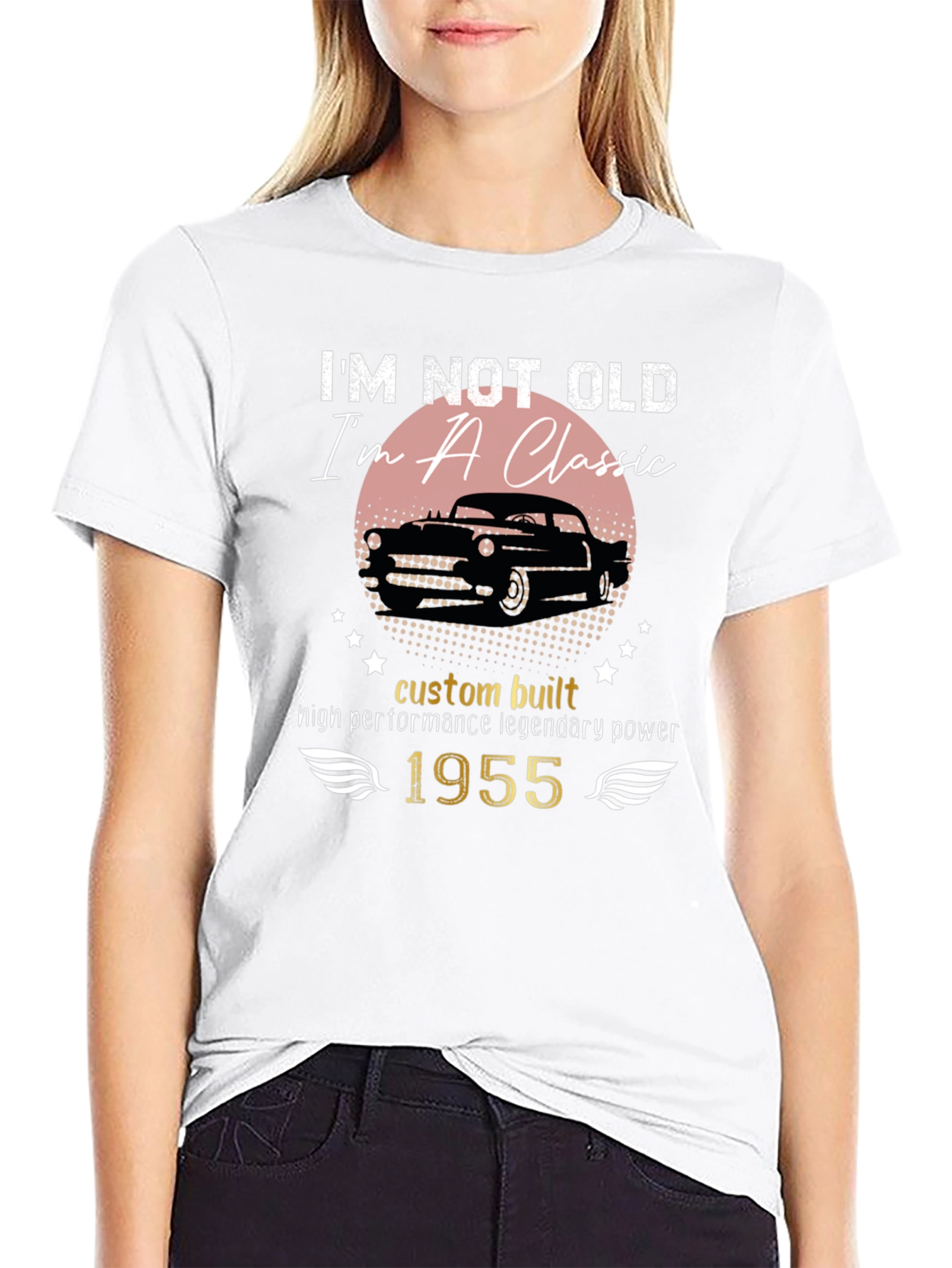 Black I'm Not Old I'm A Classic 1955 T-Shirt view 9