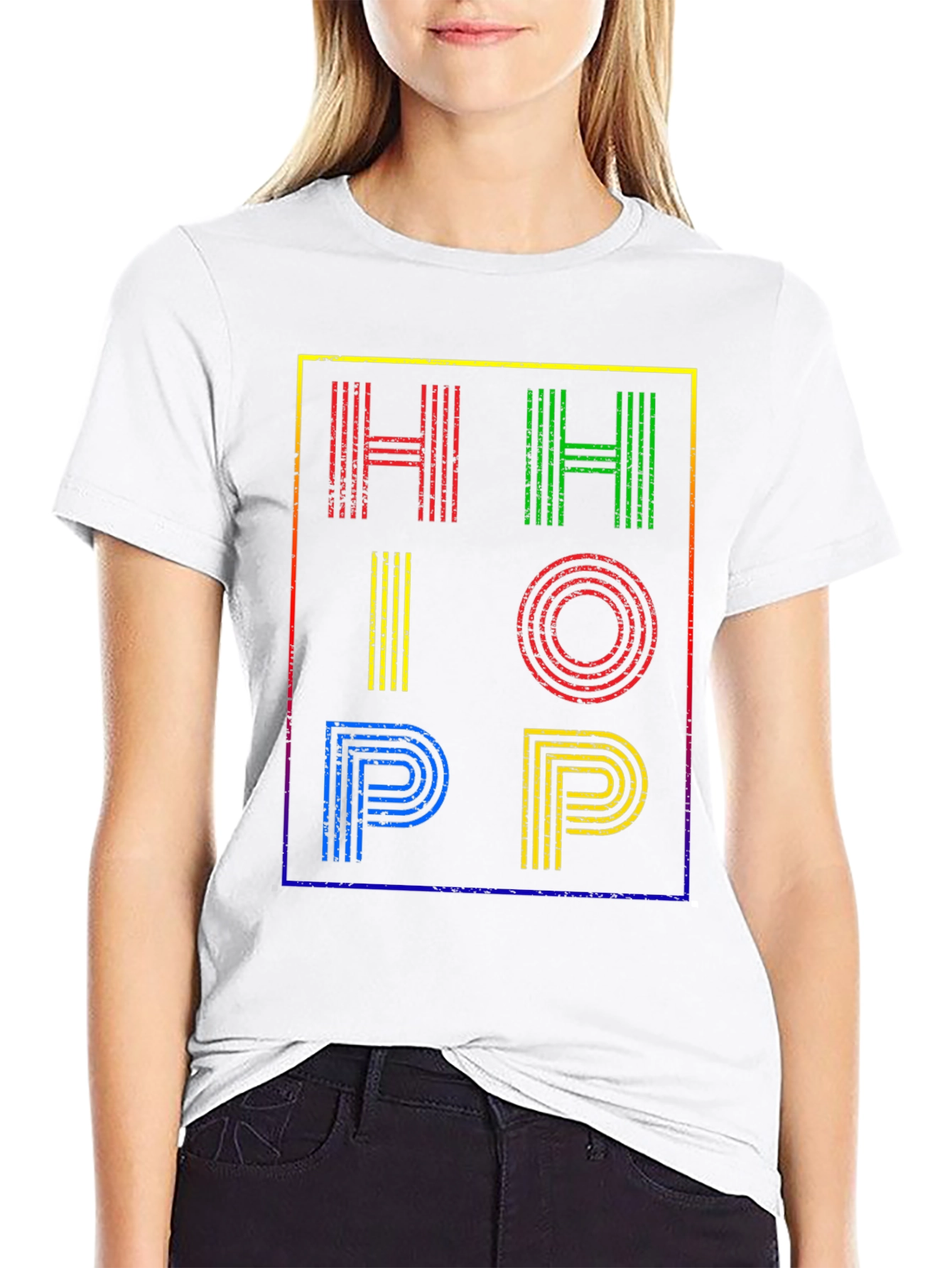 Black Retro Hip Hop T-Shirt view 9