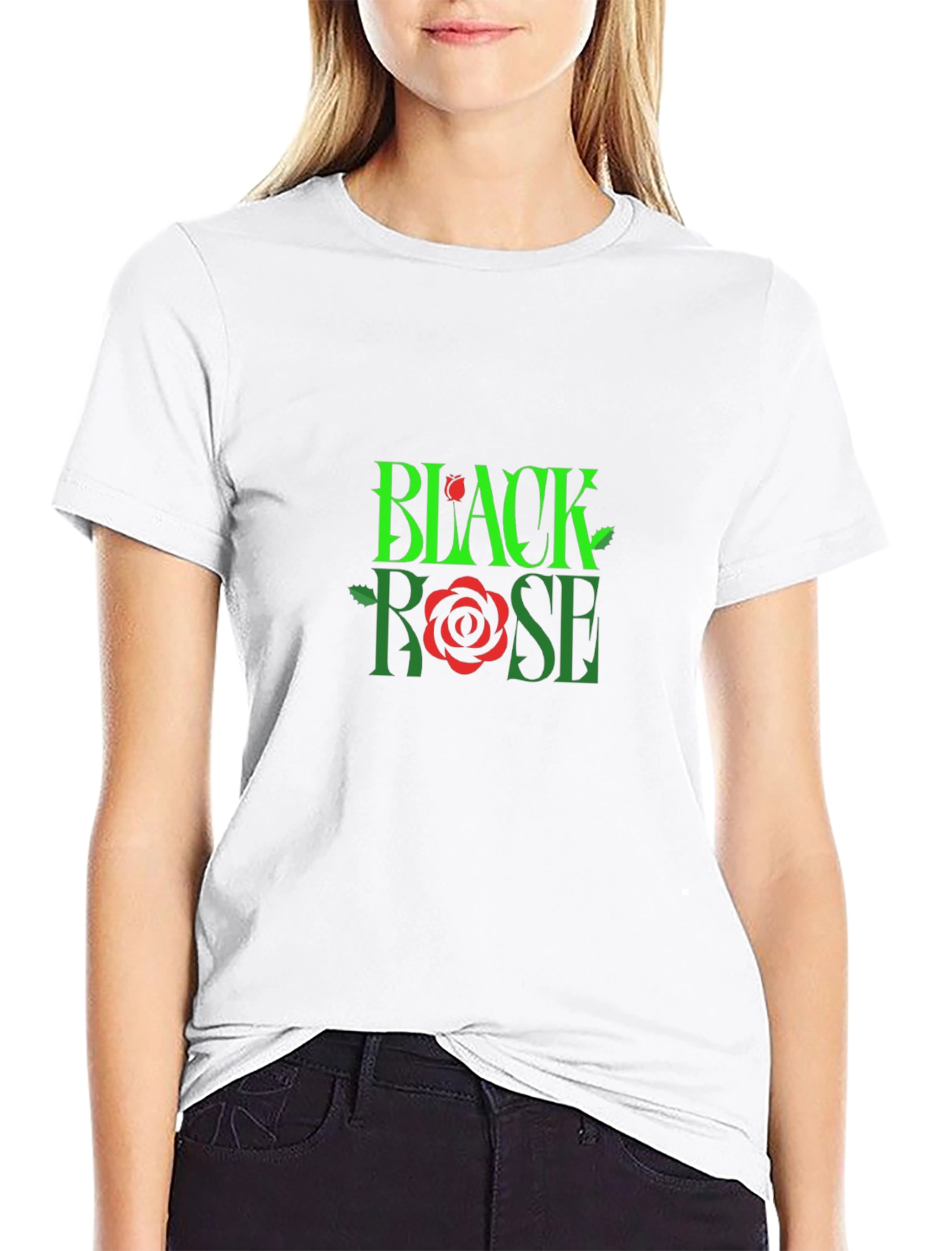 Black Black Rose Graphic Tee - Bold & Stylish Men's T-Shirt view 9