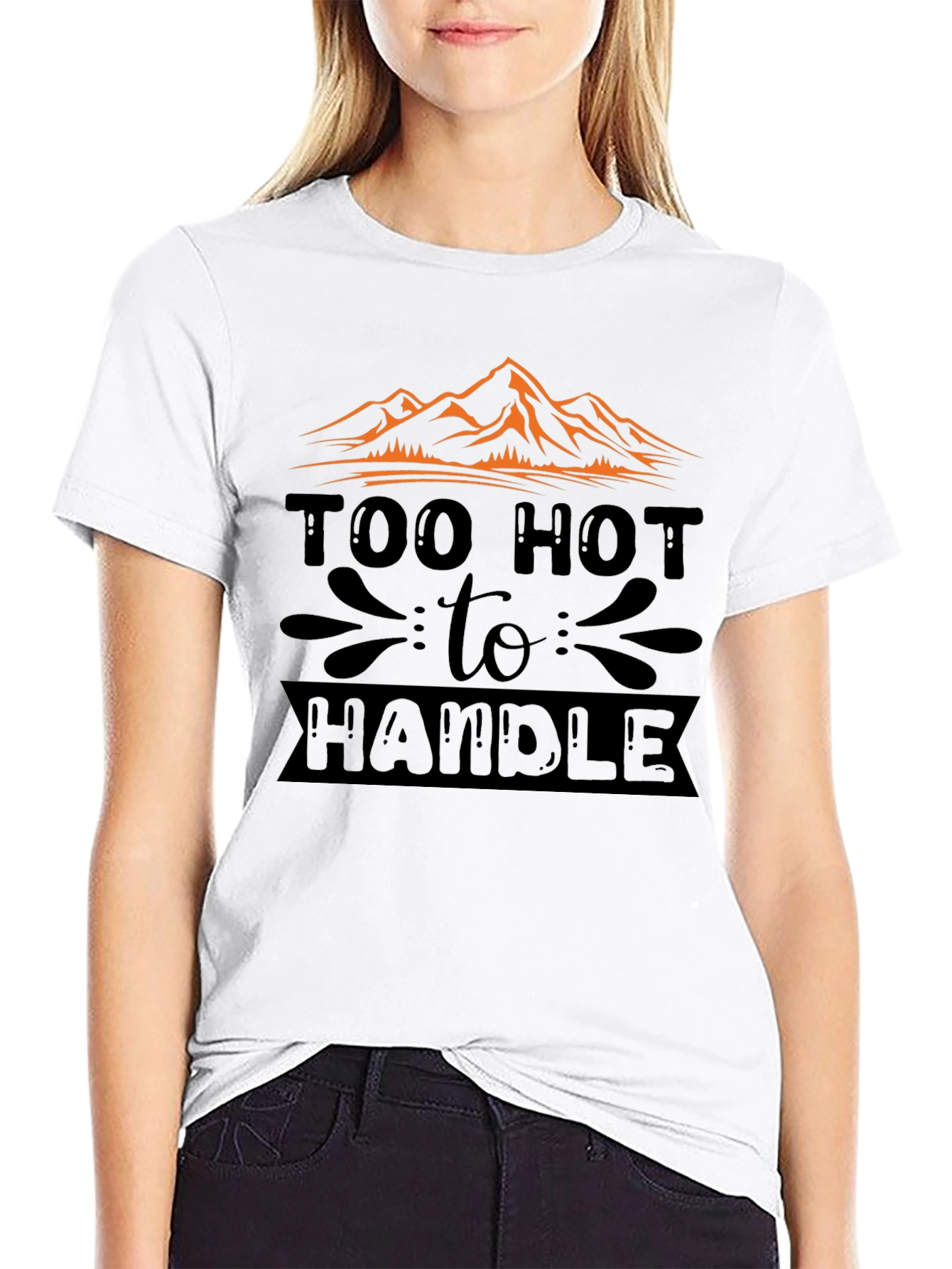 Black Too Hot To Handle Graphic Tee view 9