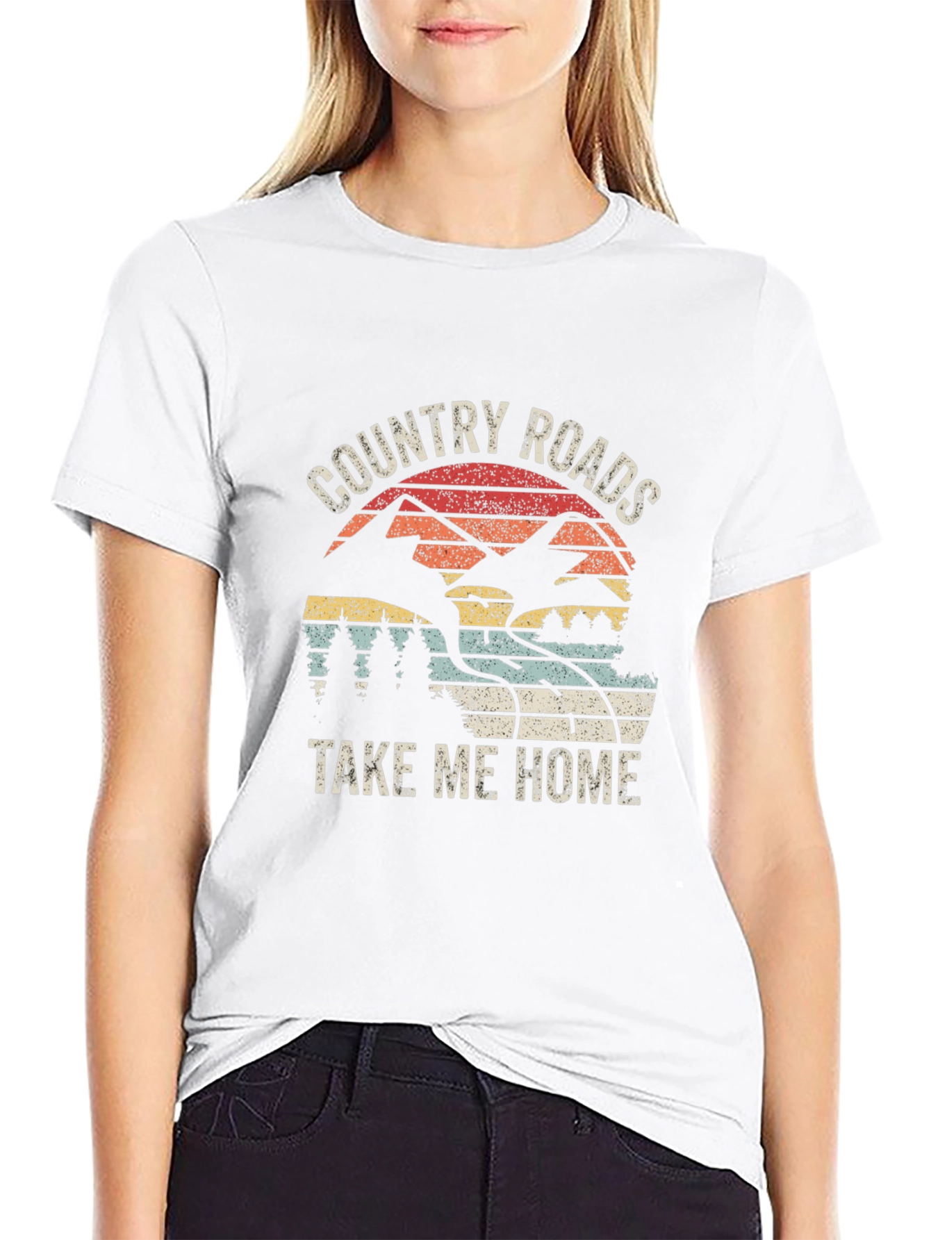 Black Country Roads T-Shirt - Take Me Home Black Tee view 9
