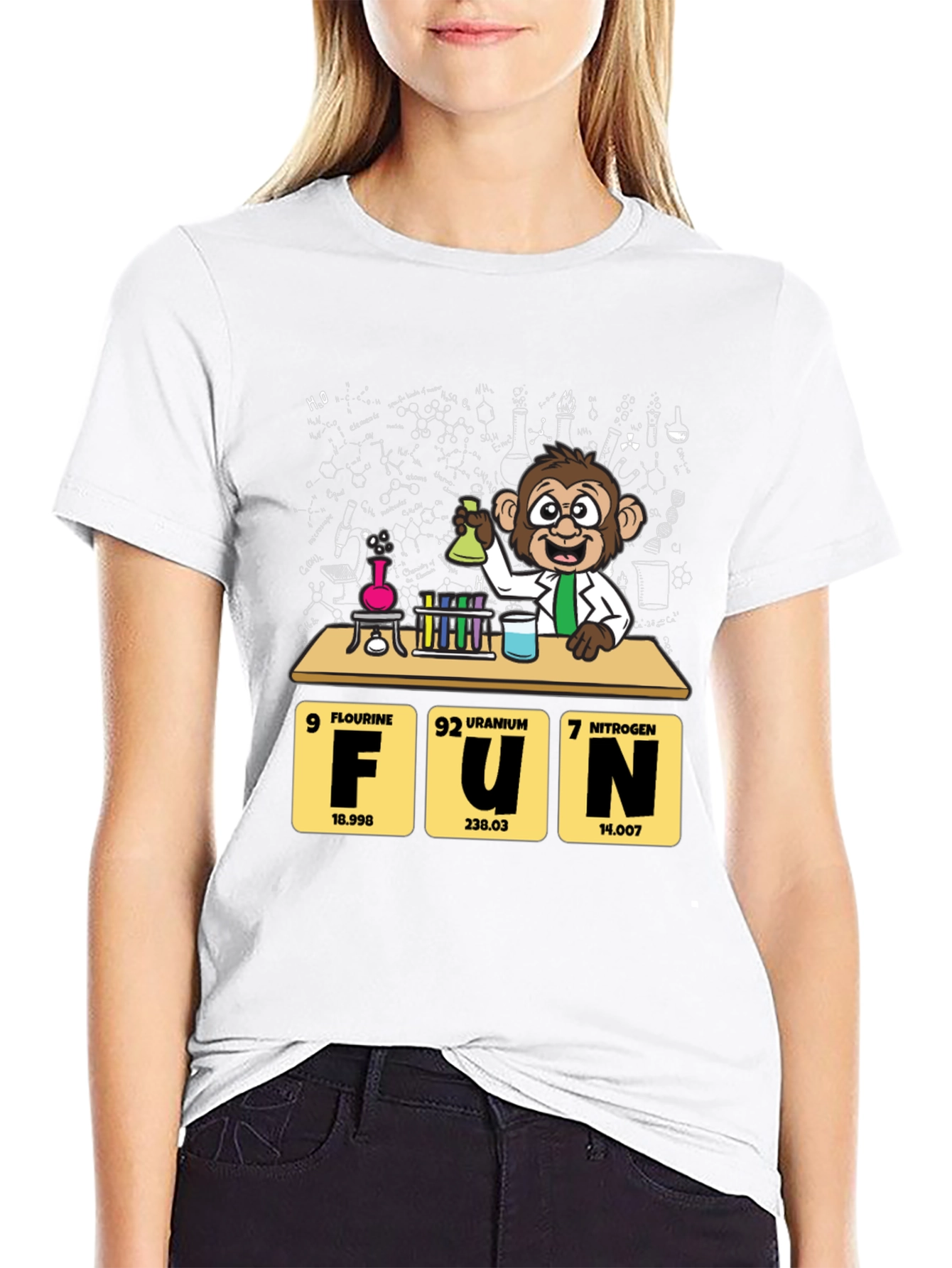 Black Science Monkey FUN T-Shirt view 9