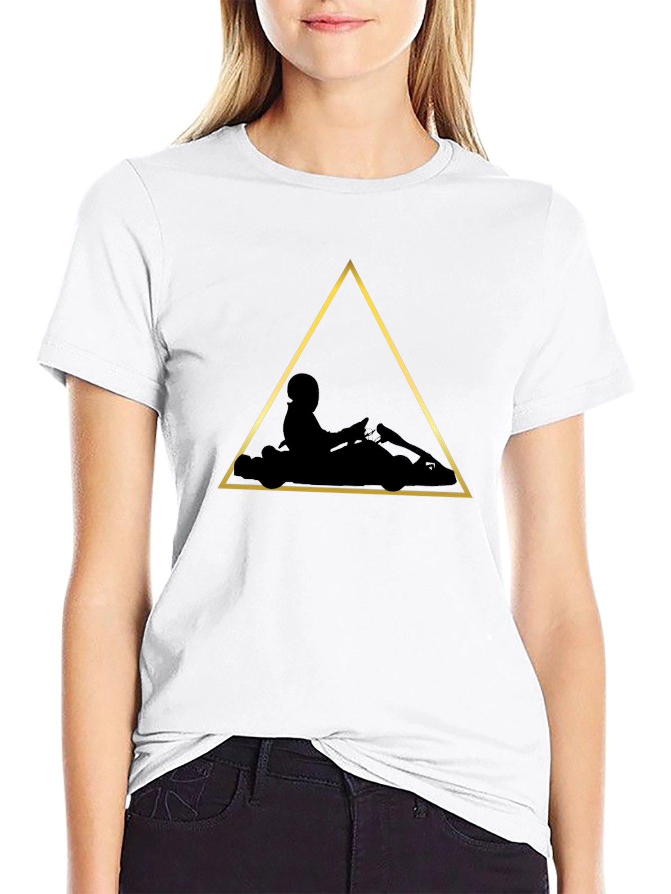 Black Go-Kart Graphic Tee - Black Karting T-Shirt view 9