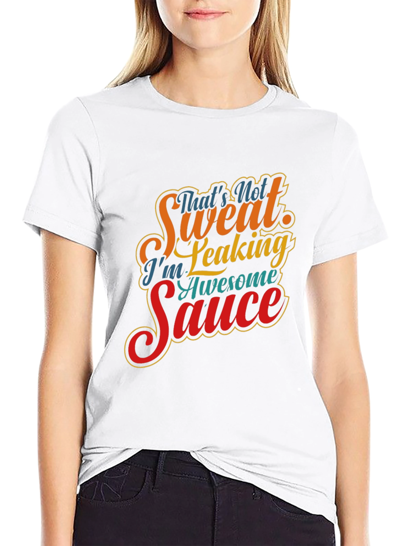 Black Awesome Sauce Graphic Tee - Funny Novelty Shirt view 9