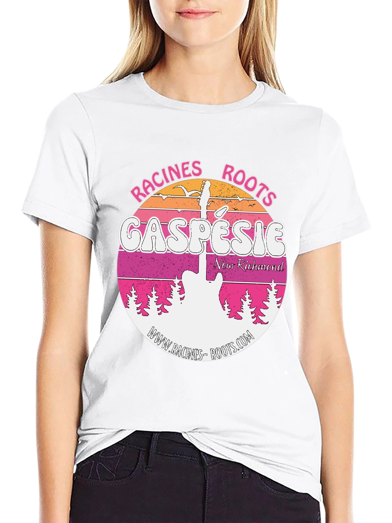 Black Racines Roots Gaspesie Black T-Shirt view 9