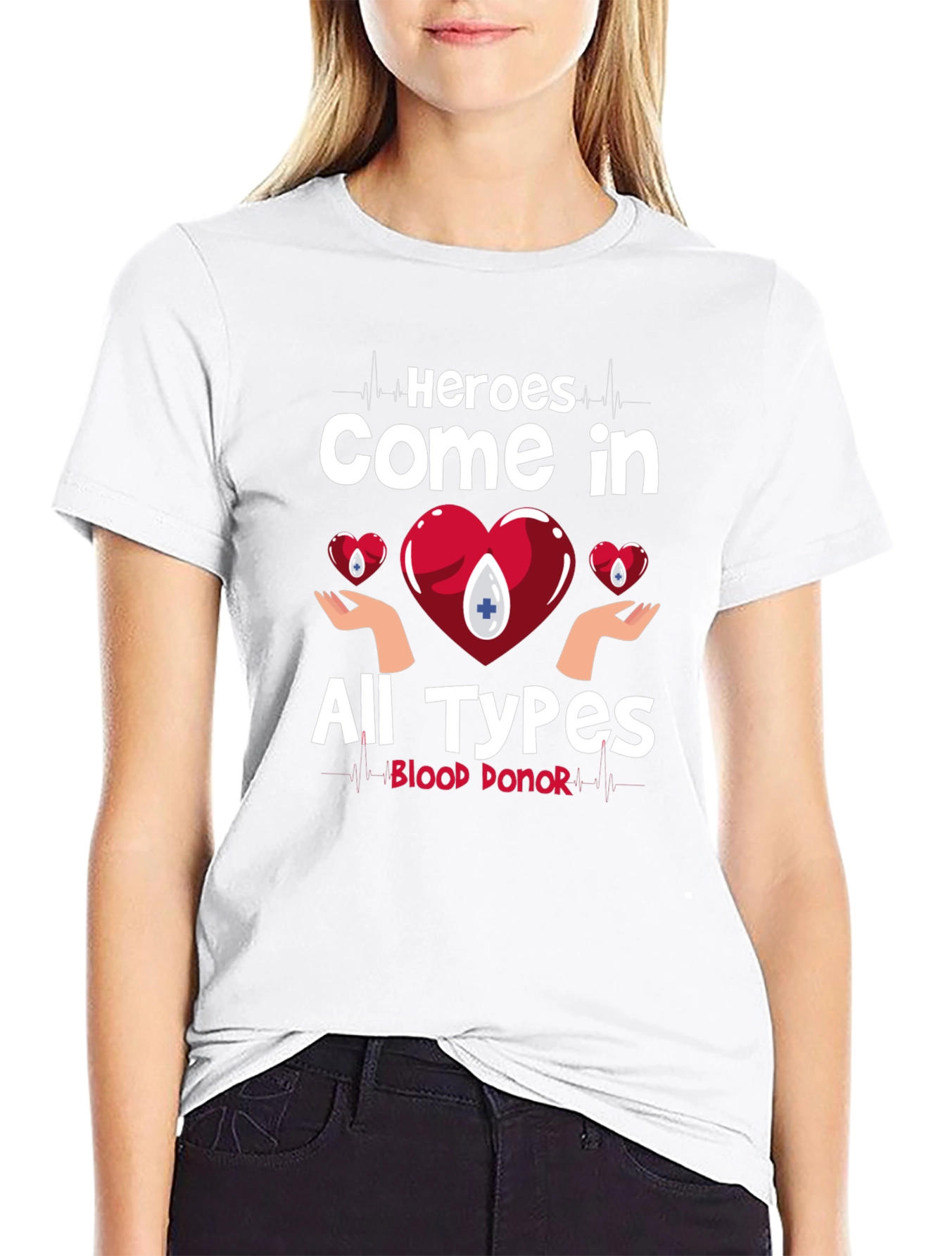 Black Heroes Come in All Types Blood Donor T-Shirt view 9