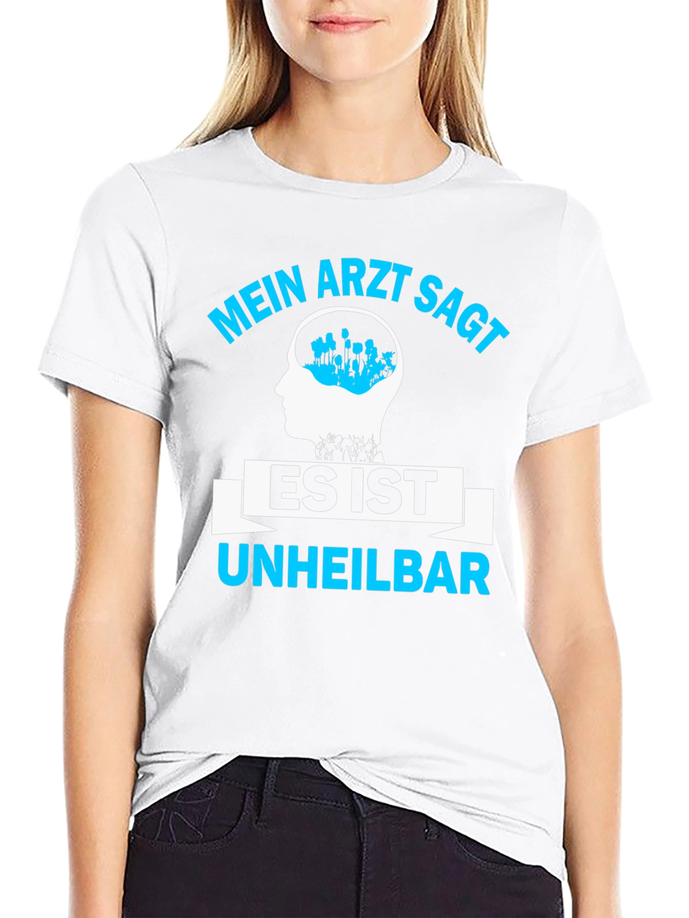 Black Mein Arzt Sagt Shirt - Incurable Fan T-Shirt view 9