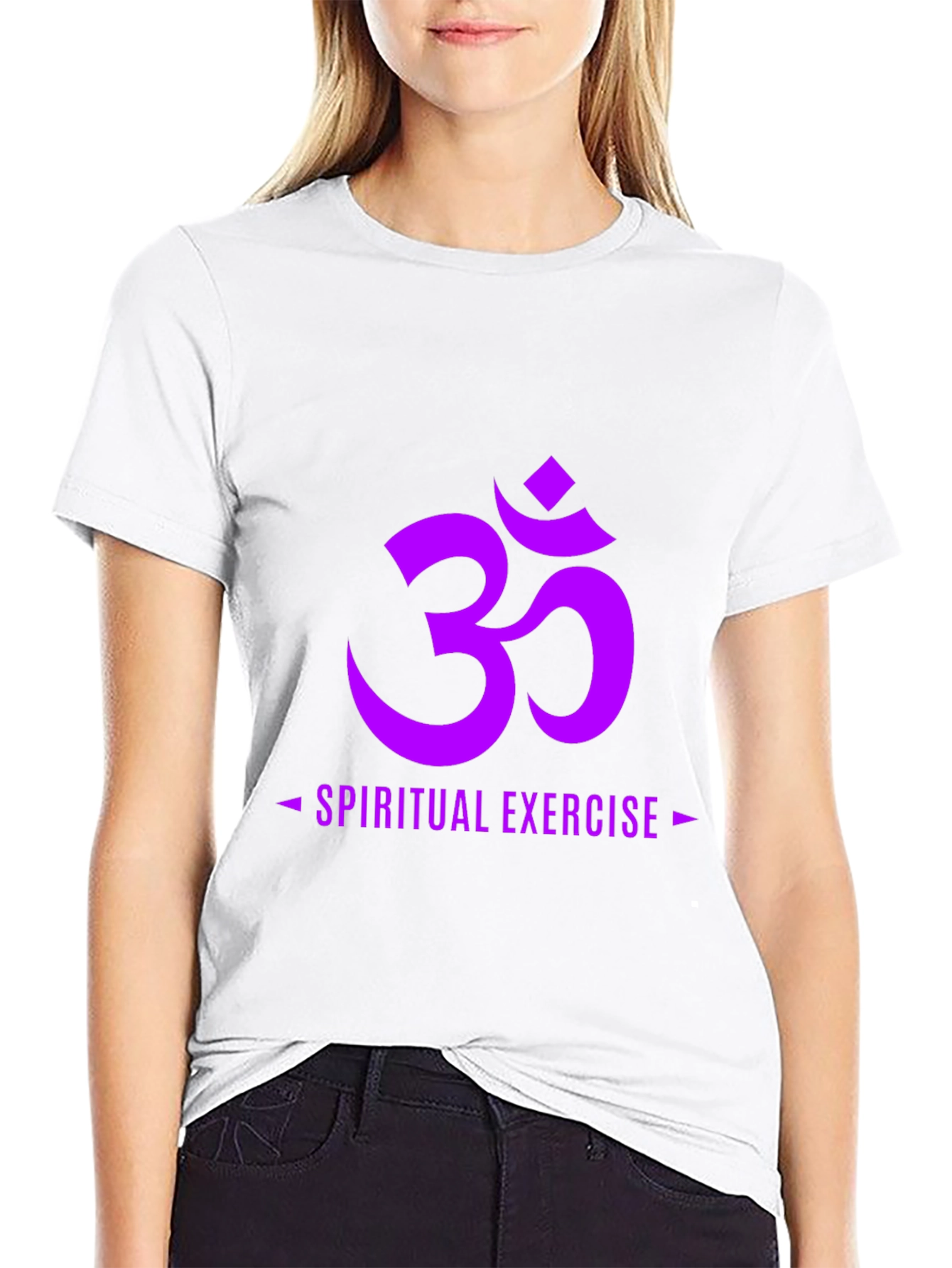 Black Spiritual Exercise Black Graphic Tee view 9