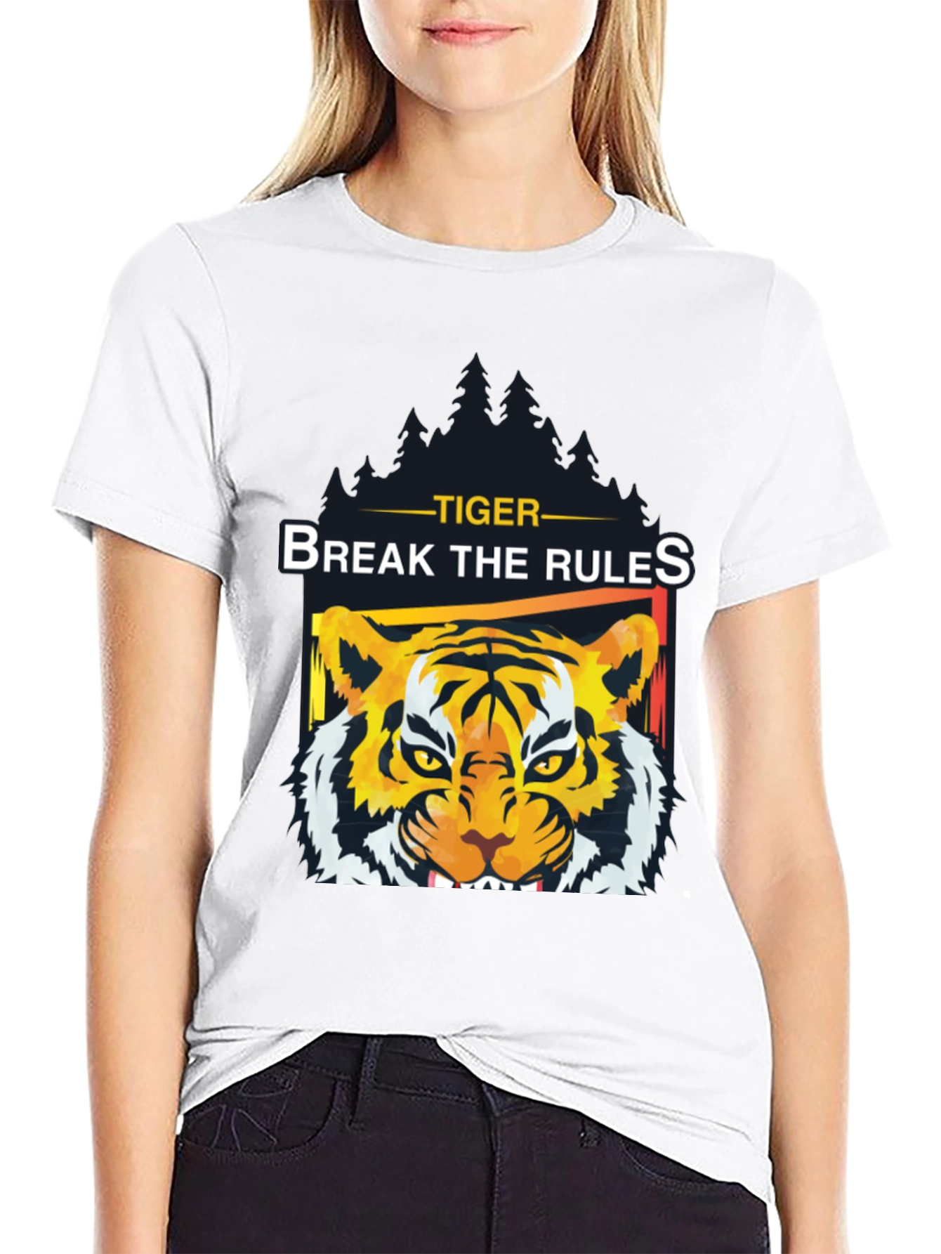 Black Tiger Break The Rules Graphic Tee view 9