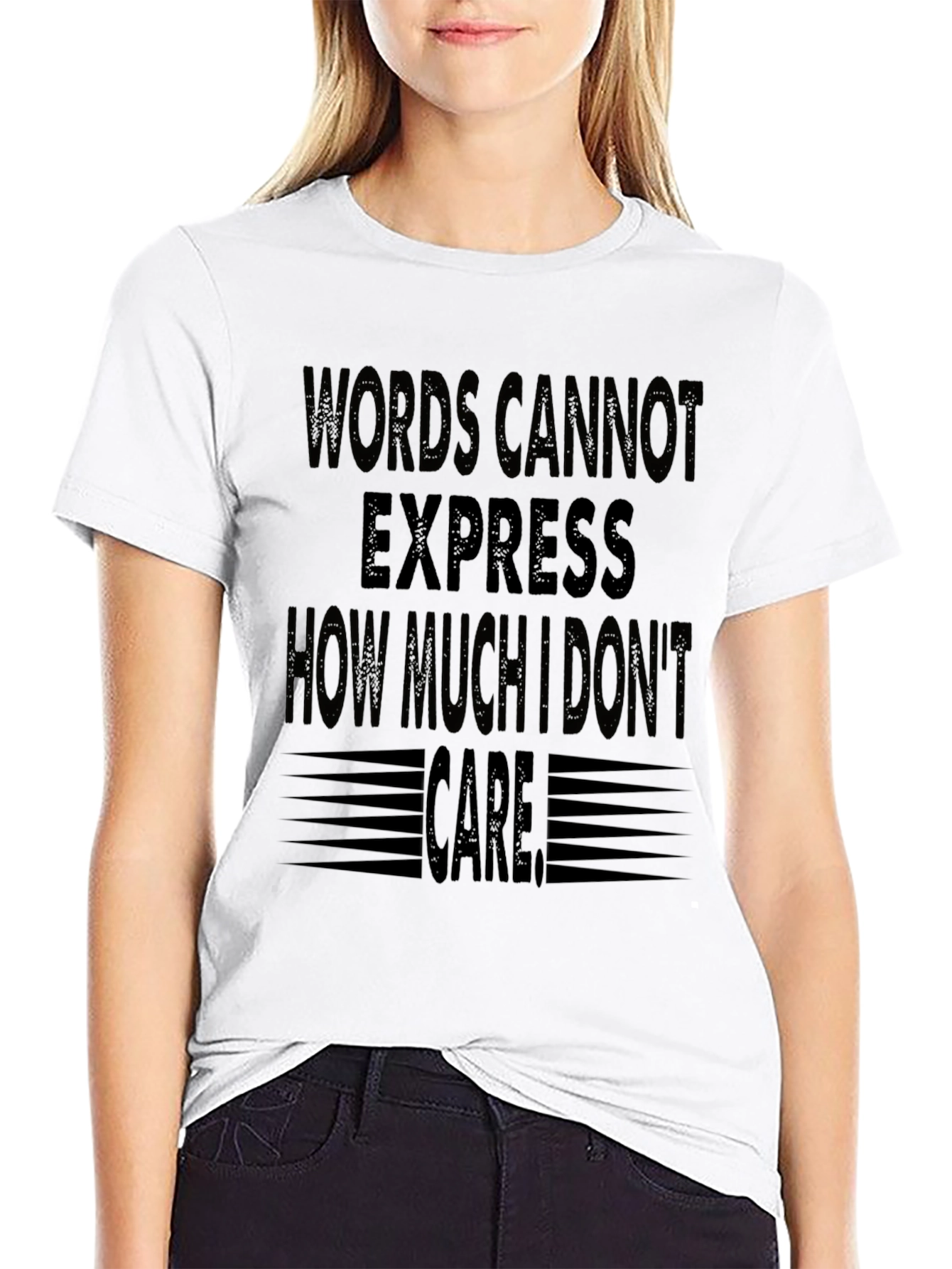 Black Words Cannot Express Funny Graphic T-Shirt view 9