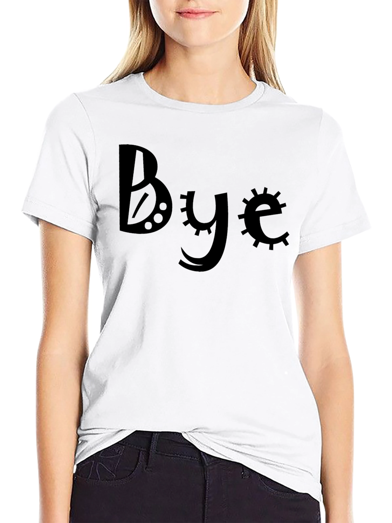 Black Bye Graphic Tee - Cool & Unique Design view 9