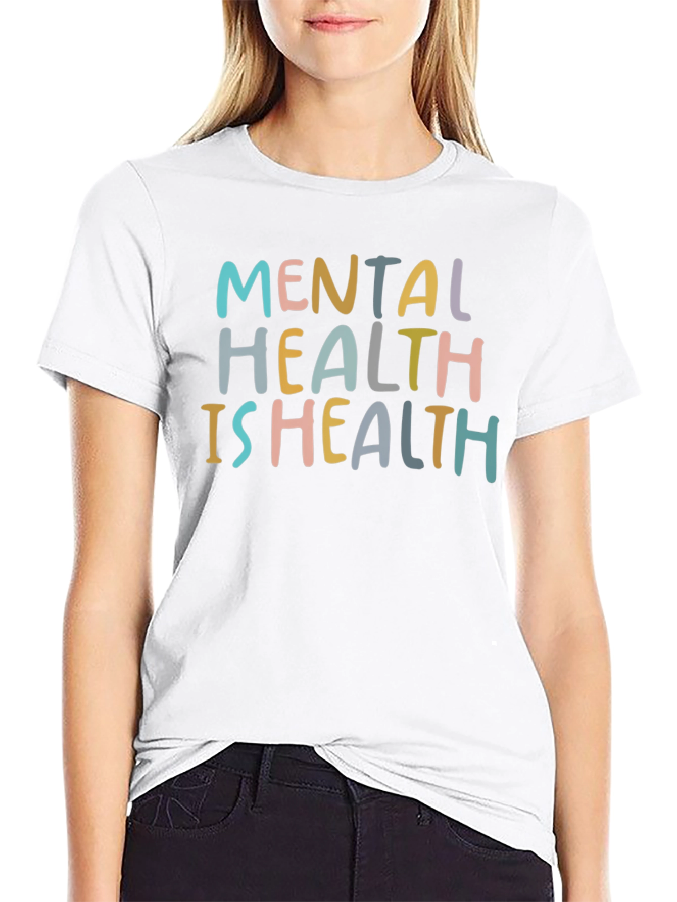 Black Mental Health is Health Graphic T-Shirt view 9