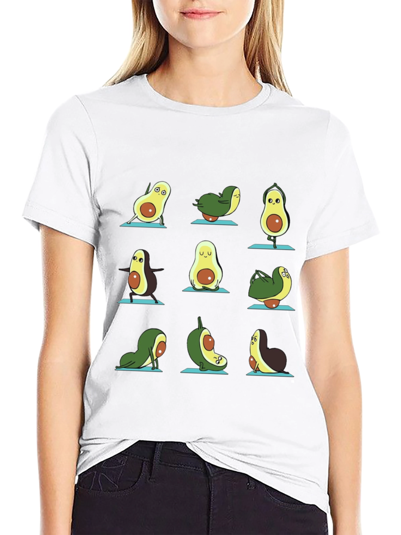 Black Avocado Yoga T-Shirt view 9