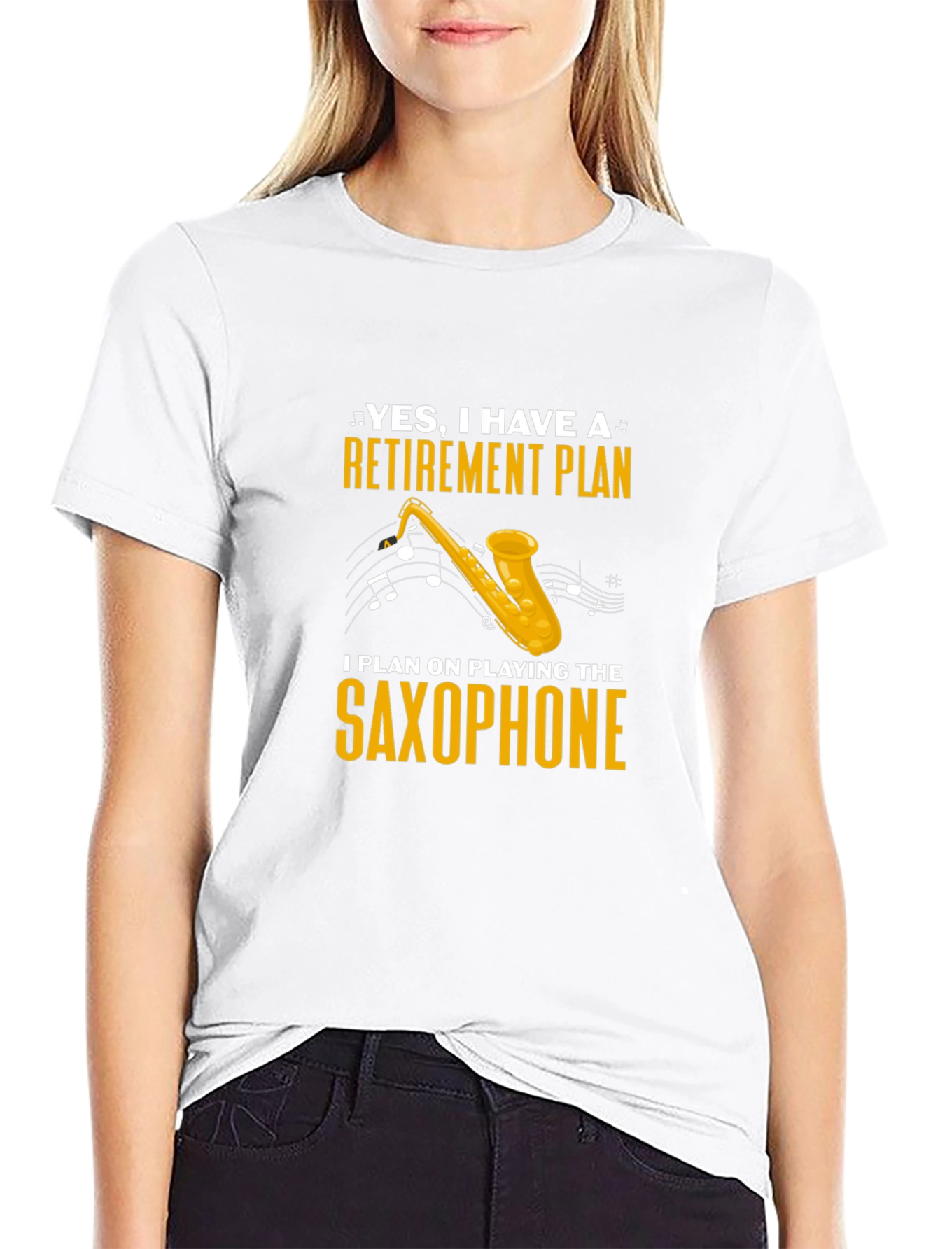 Black Retirement Plan Saxophone T-Shirt view 9