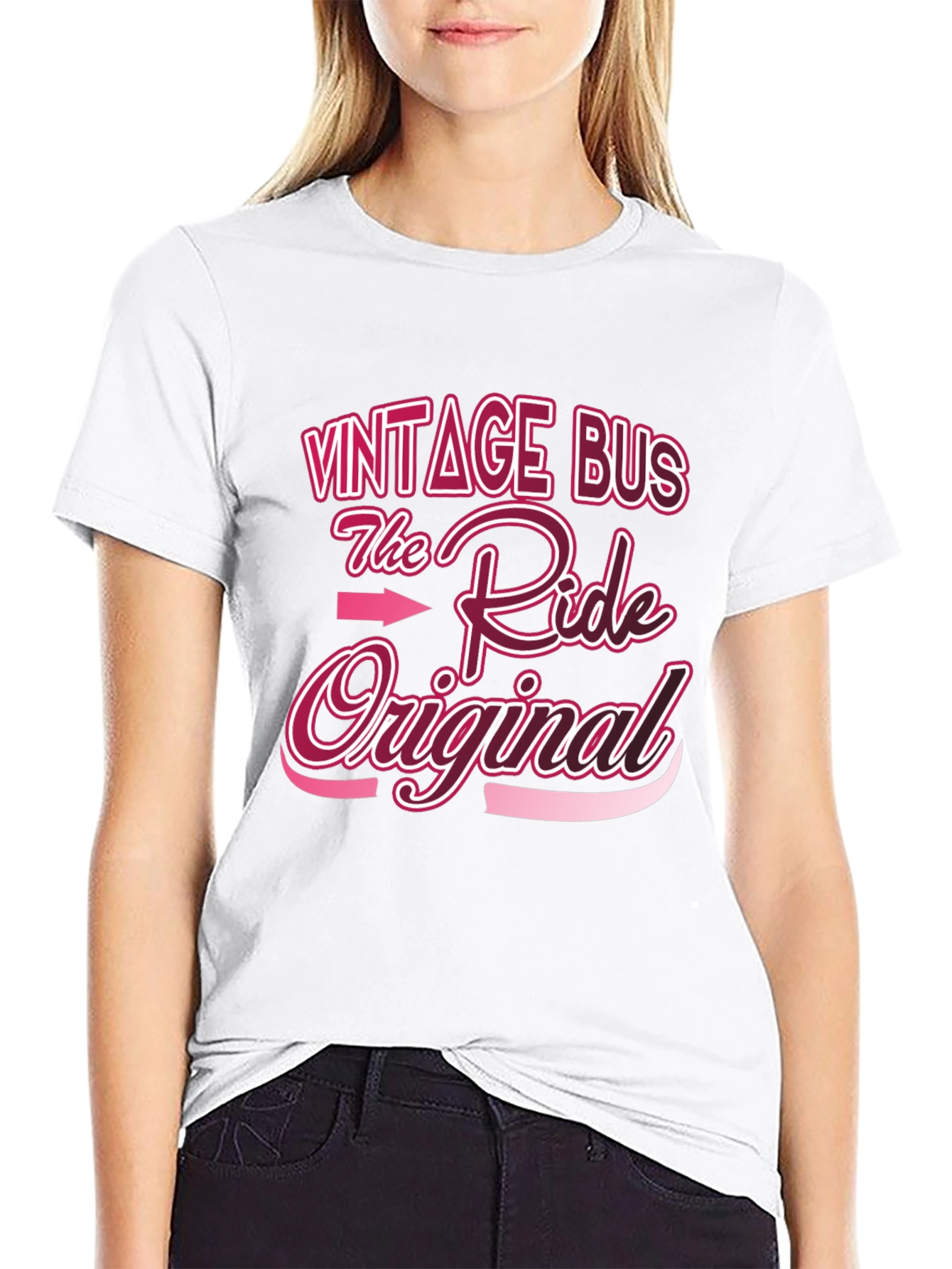 Black Vintage Bus T-Shirt - The Ride Original view 9