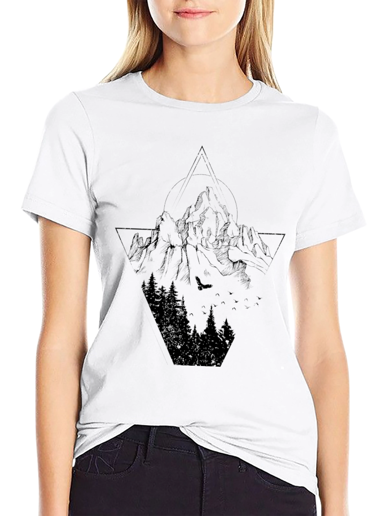 Black Mountain Graphic Black Tee view 9