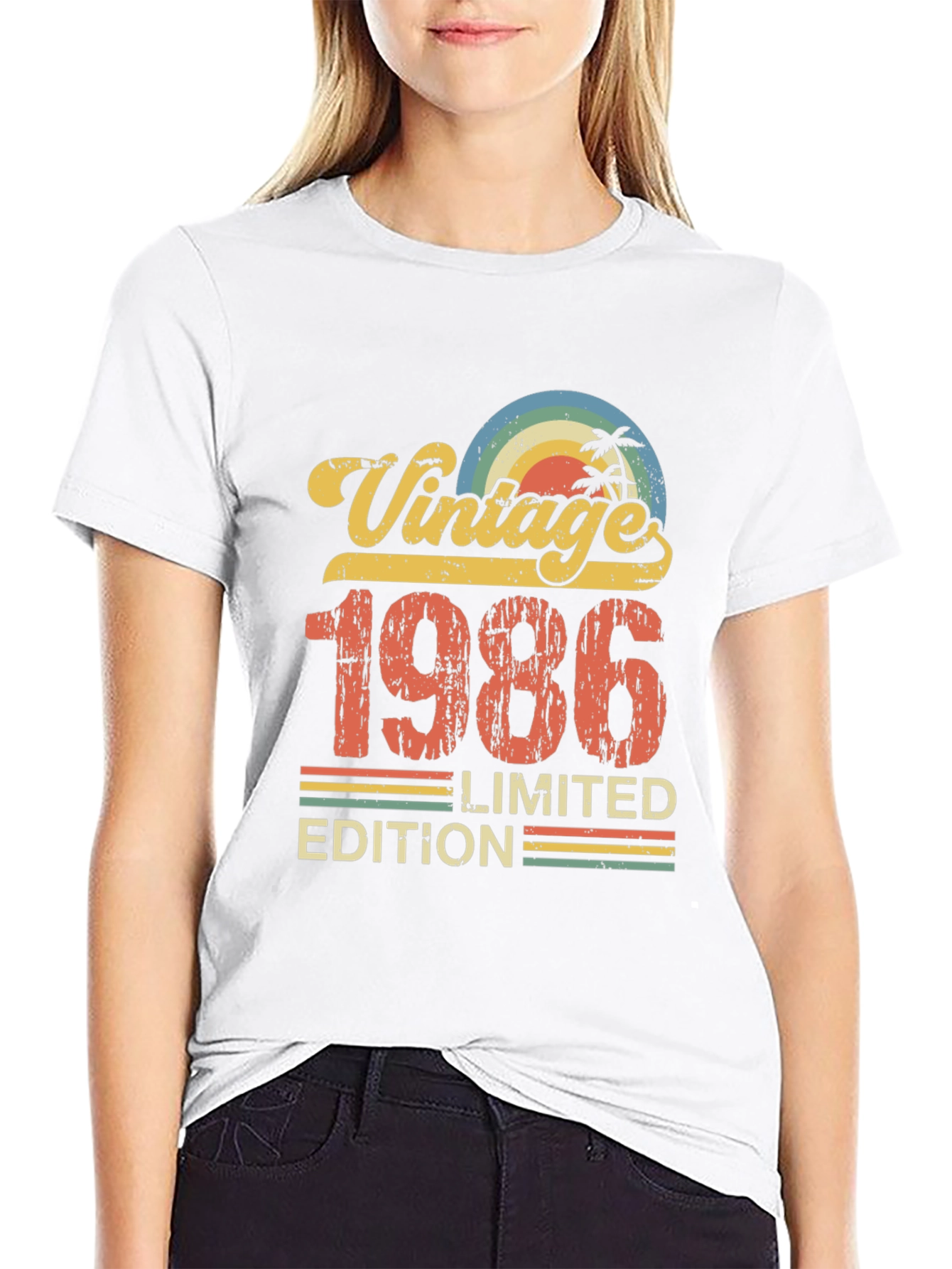 Black Vintage 1986 Limited Edition T-Shirt view 9