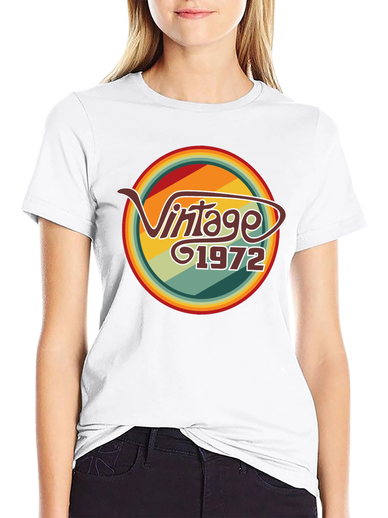 Black Vintage 1972 Retro T-Shirt view 9